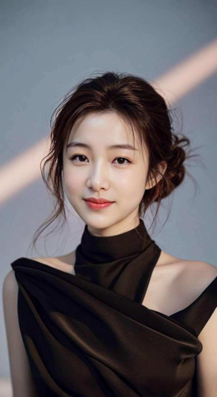 AI扩图 AI酷黑佳人