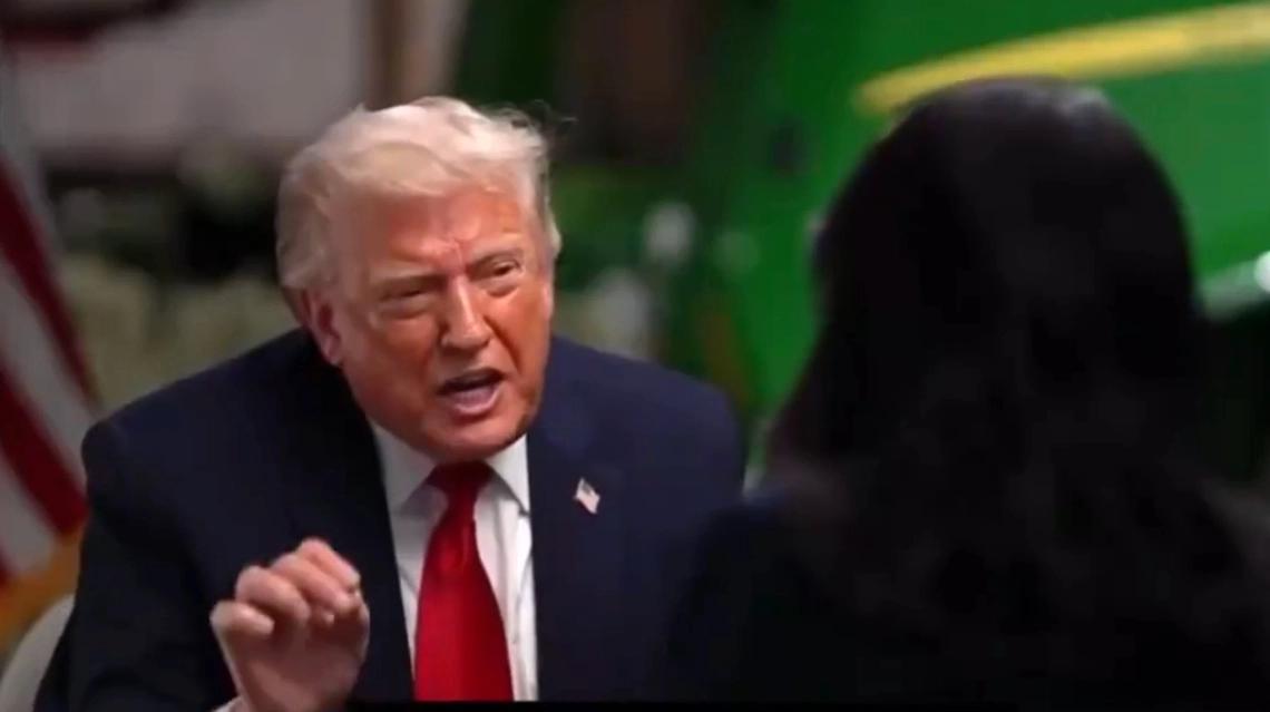特朗普接受美媒采访摔麦离场被质疑2020大选作弊，老特头又不高兴了，斥责媒体“要