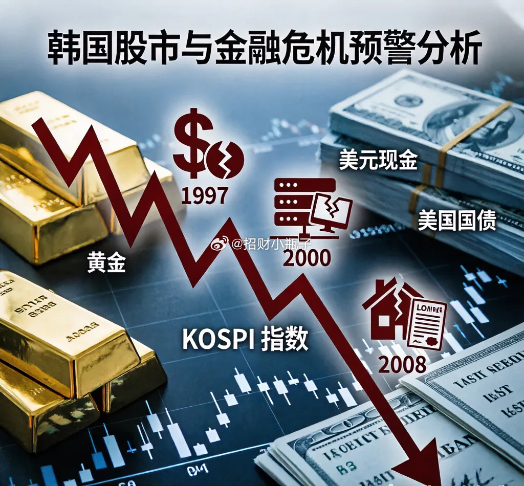 韩国股市素有全球金融危机“金丝雀”之称，多次提前预警风险。根源在于高度外向型经济