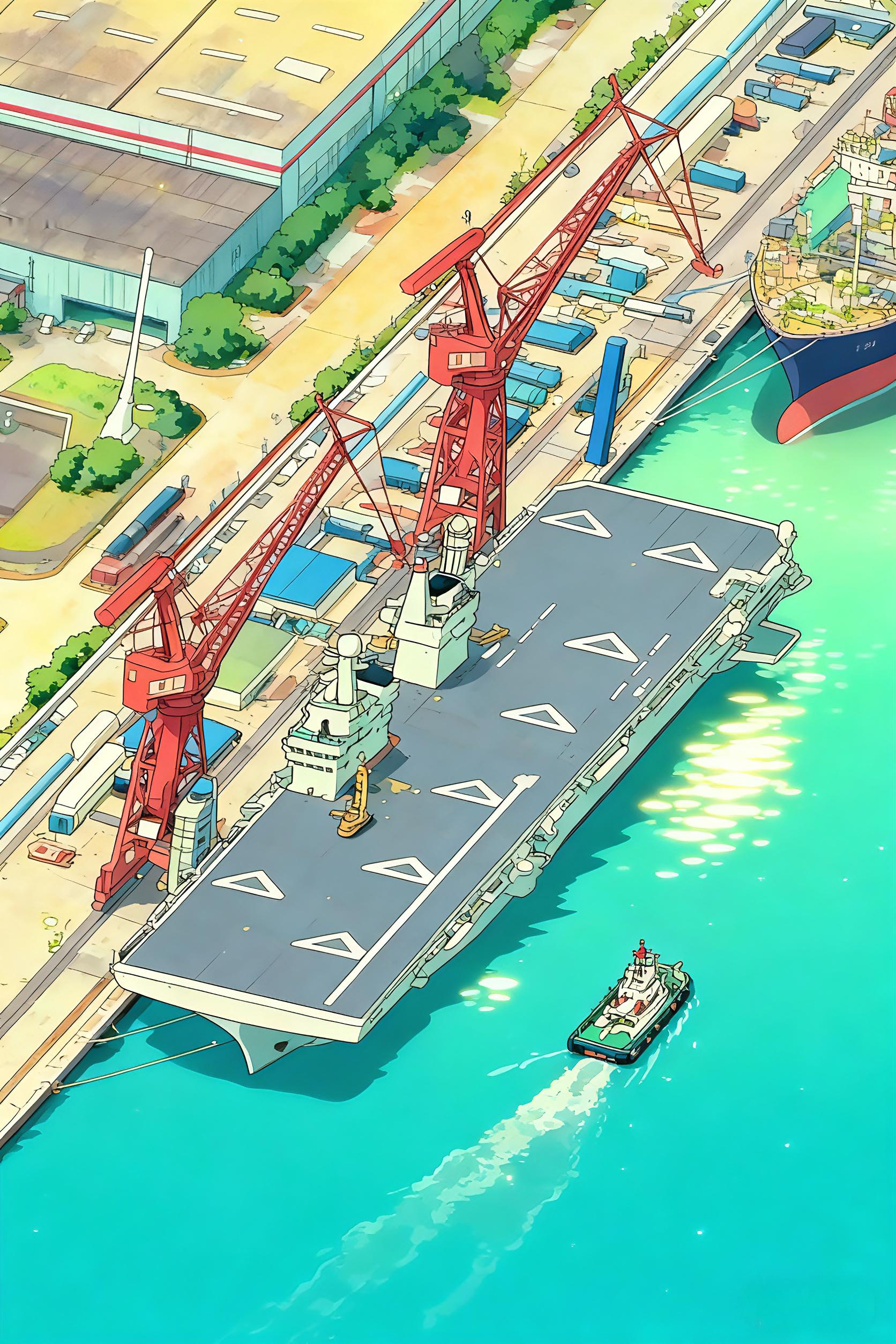 敲黑板，两栖攻击舰，注意哈，四川舰是一条带着电磁弹射器和阻拦索的两栖攻击舰