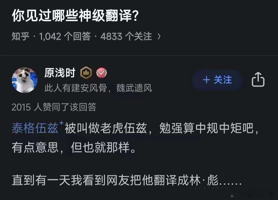 这是我见过的最神级的翻译！ 