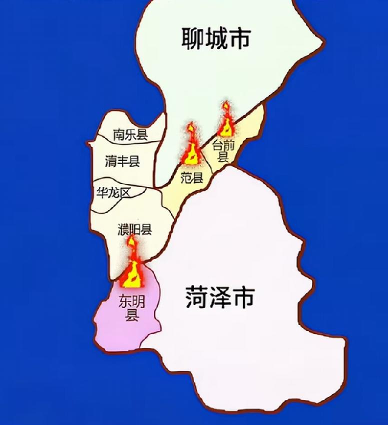 原来东明县以前是属于河南省的啊，真是令人震撼！我去过东明县城，整个城市很有朝气，