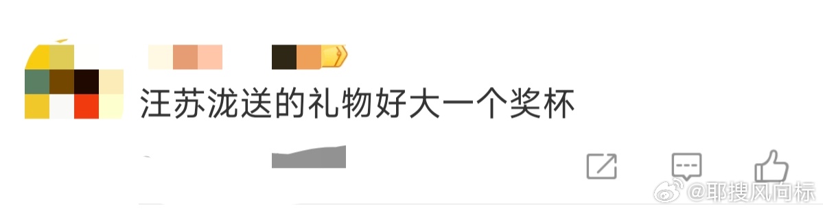 汪苏泷送的礼物好大一个奖杯 汪苏泷这波礼物直接笑yue了！微博之夜送出超大“全能