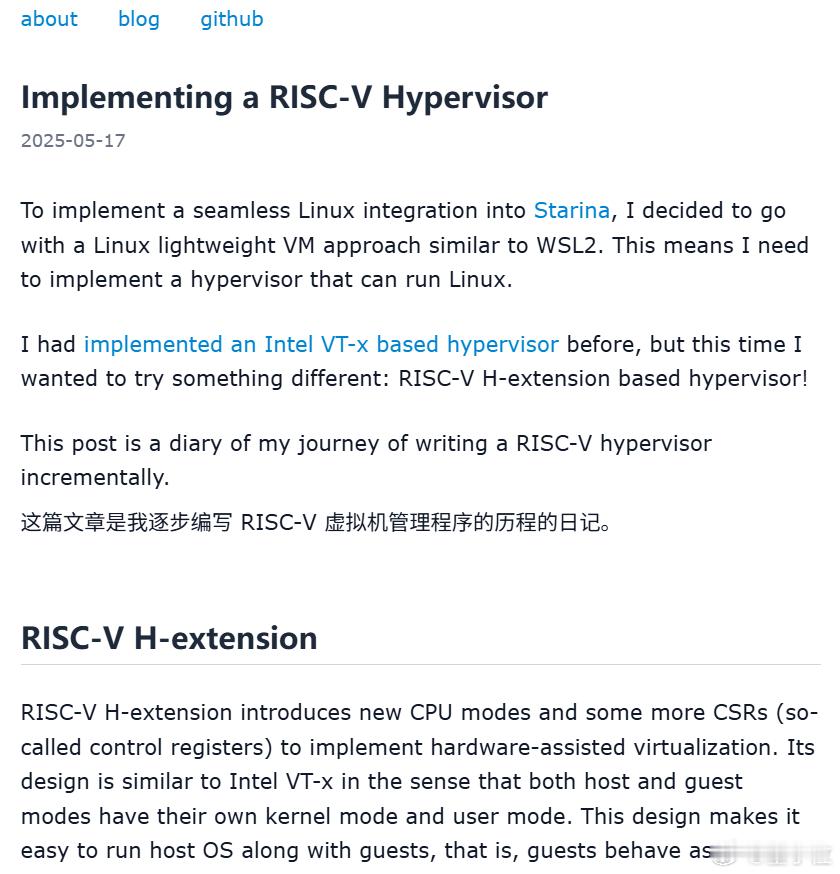RISC-V虚拟化实战基于RISC-V手撸Hypervisor如何基于RISC-