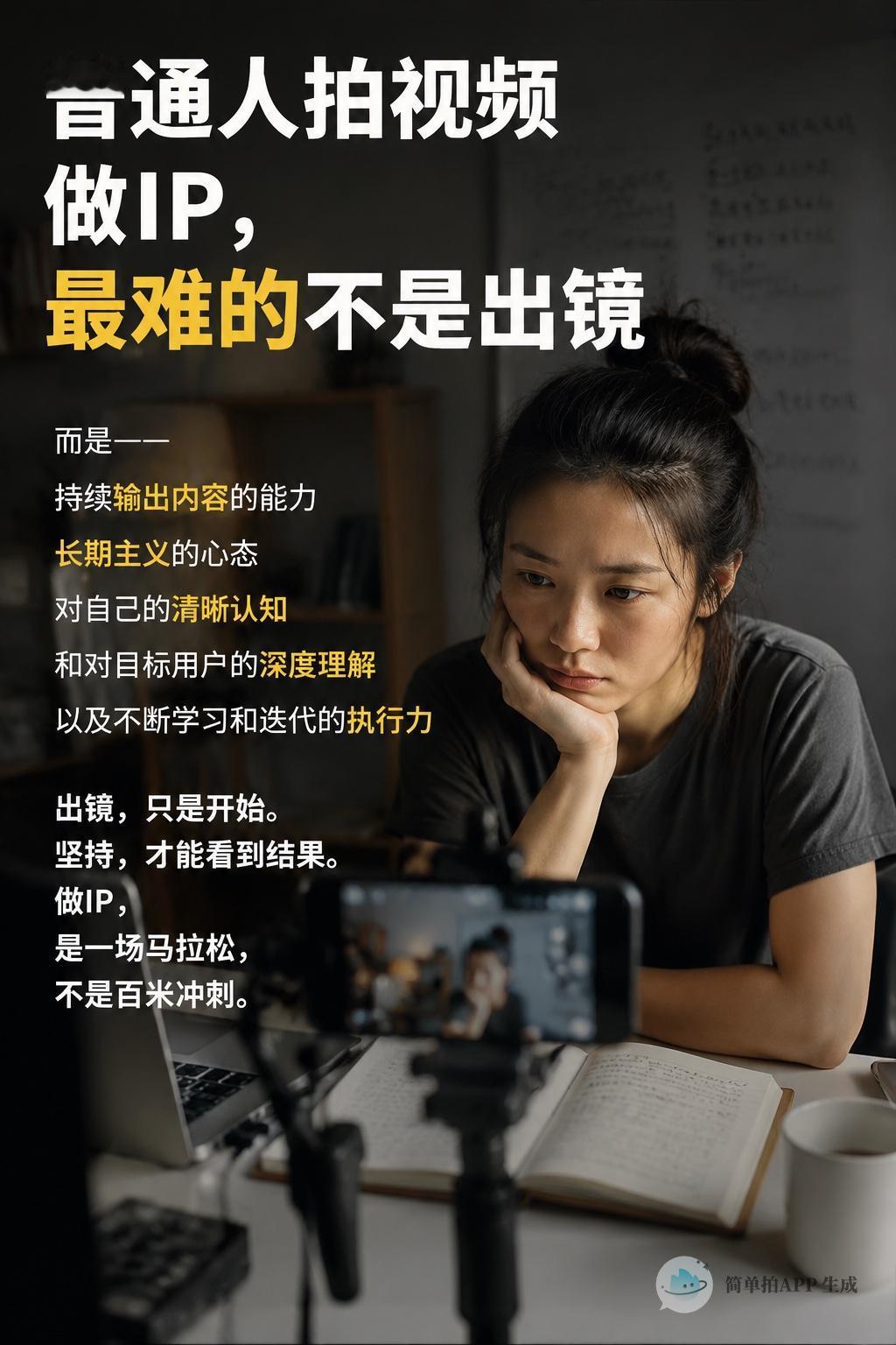 🔥 普通人做IP，最难的真不是出镜

很多人以为自己做不起来，是因为不敢露脸、