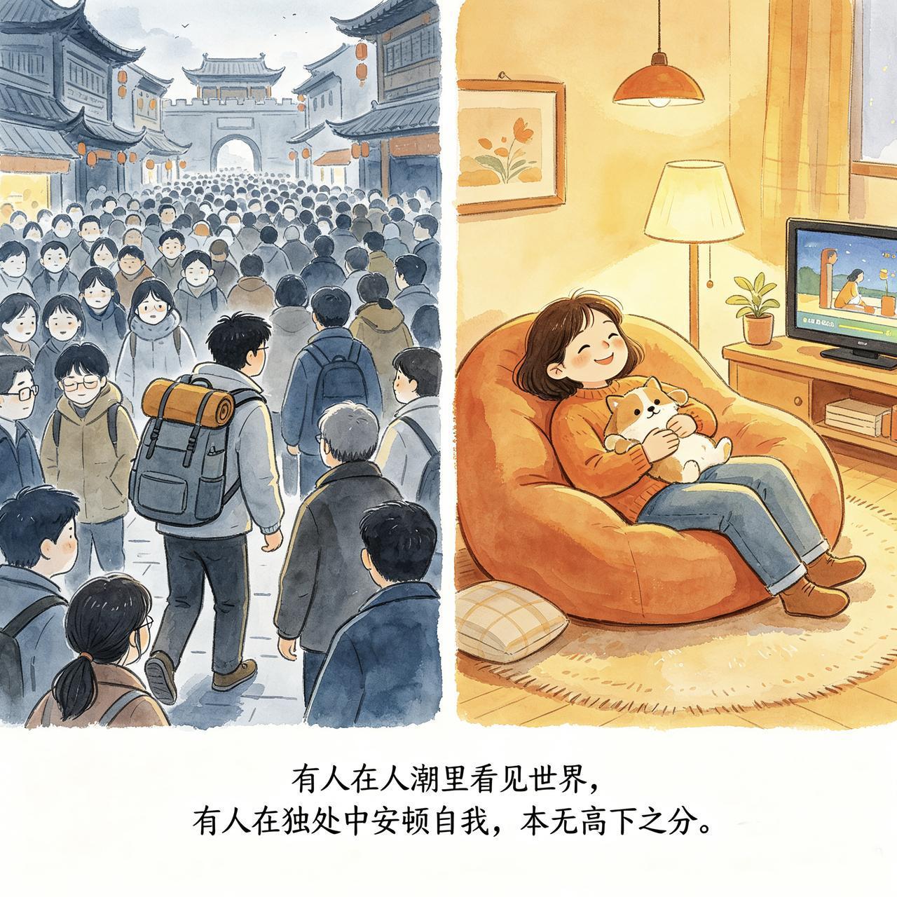 长假宅家论，与其说是“人间清醒”，不如说是消费主义祛魅下的集体反拨。所谓“赢家叙