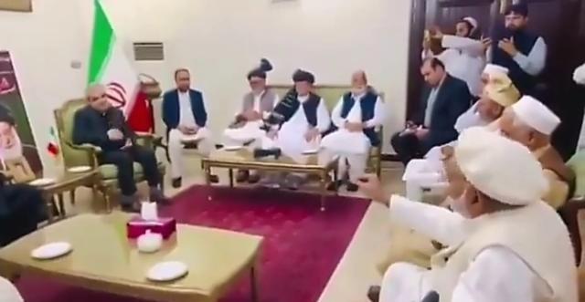 巴基斯坦普什图部落首领代表到伊朗领事馆，表态称：“如果您下令，数百万普什图族部落