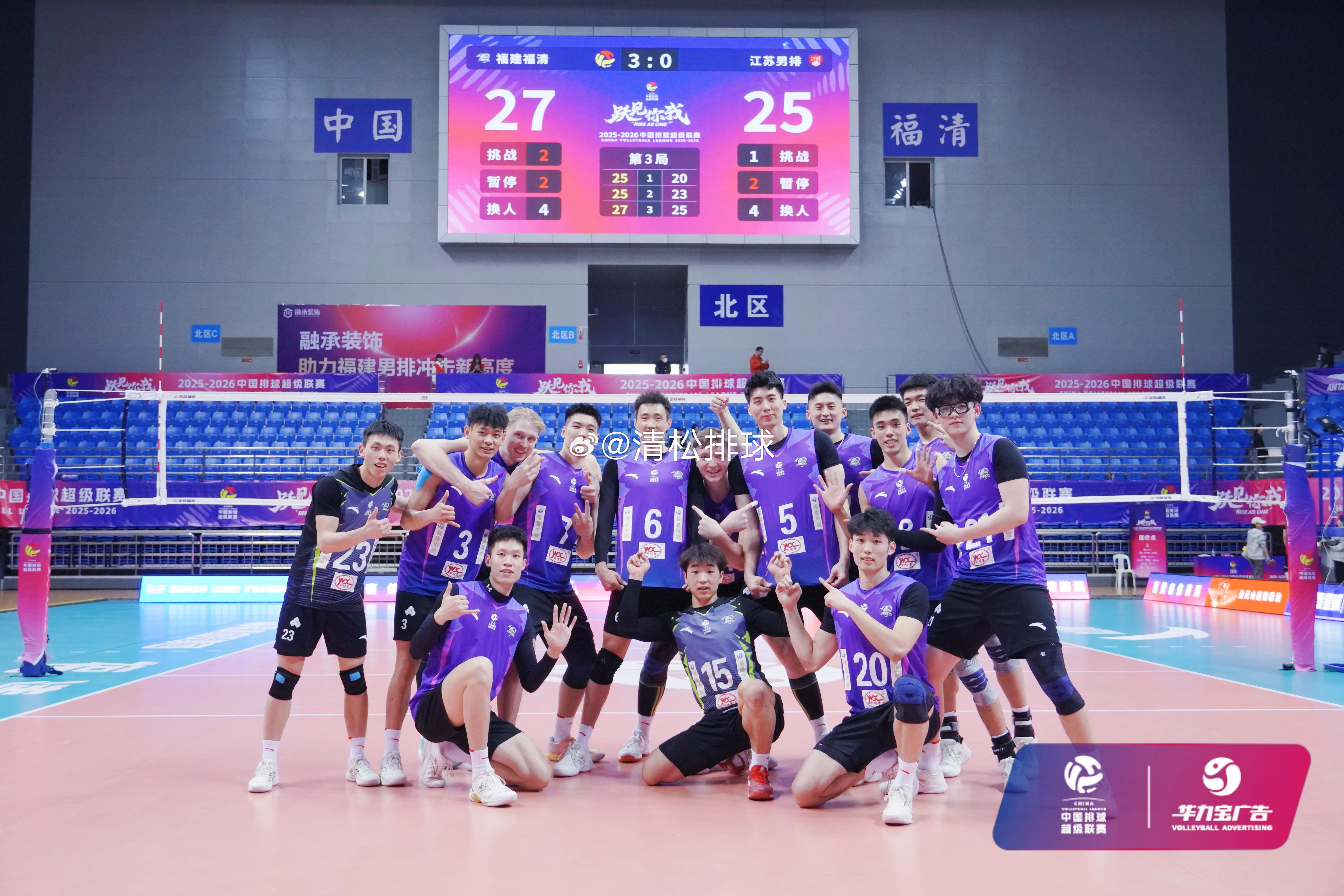 2025-2026中国男排超级联赛A级总决赛第五名：福建福清清松带你看排球202