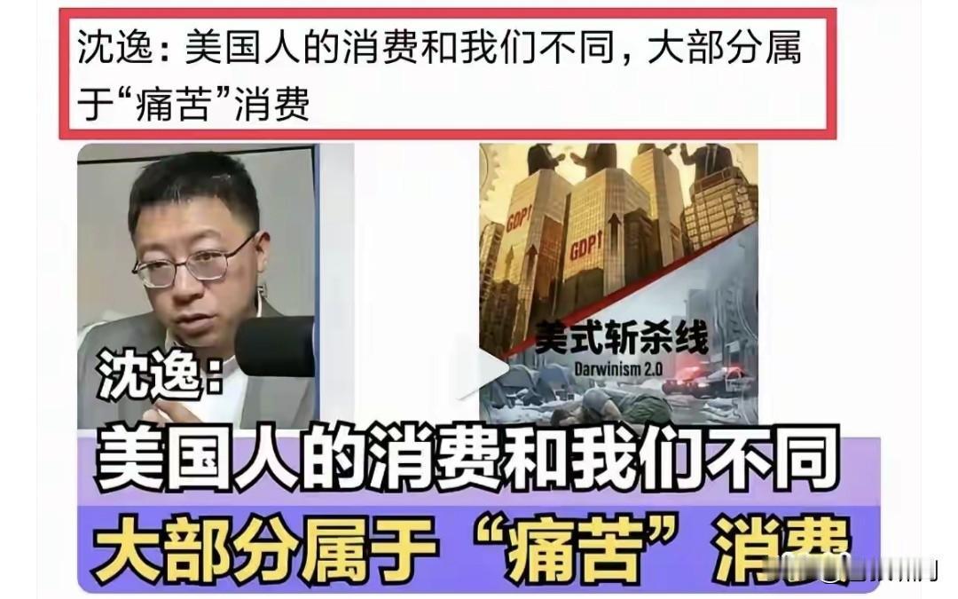 网友盛赞沈逸教授:他的言论总能让我们学到“新东西”！比如消费，还有“快乐消费”和