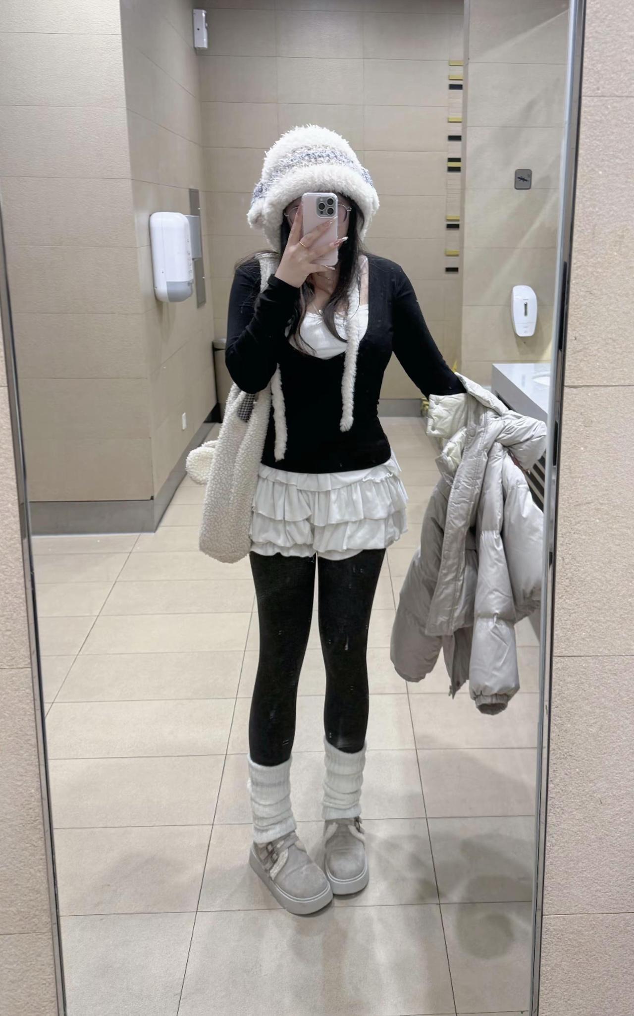 冬天我就毛茸茸。穿搭ootd 甜妹  韩搭 慵懒风穿搭
