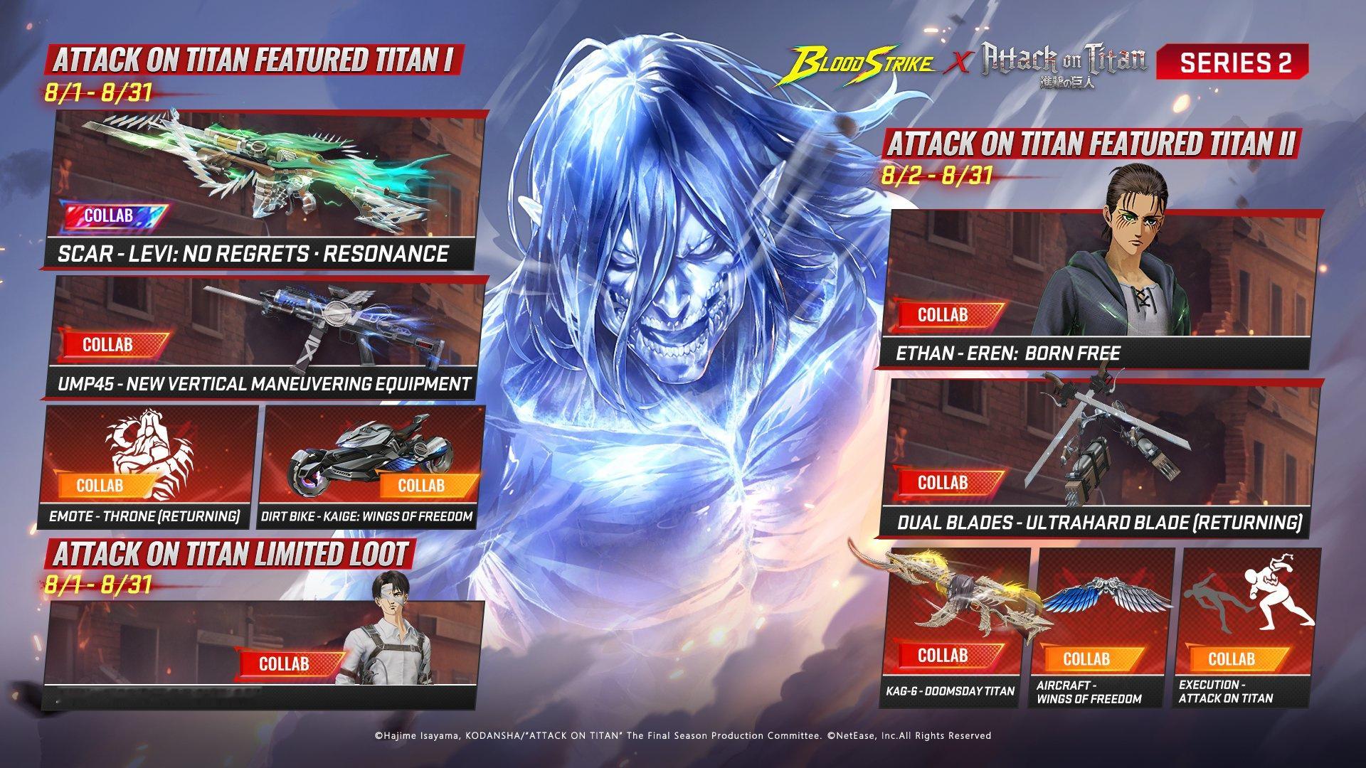 进击的巨人 「進撃の巨人」× Blood Strike 血战突袭联动Humani