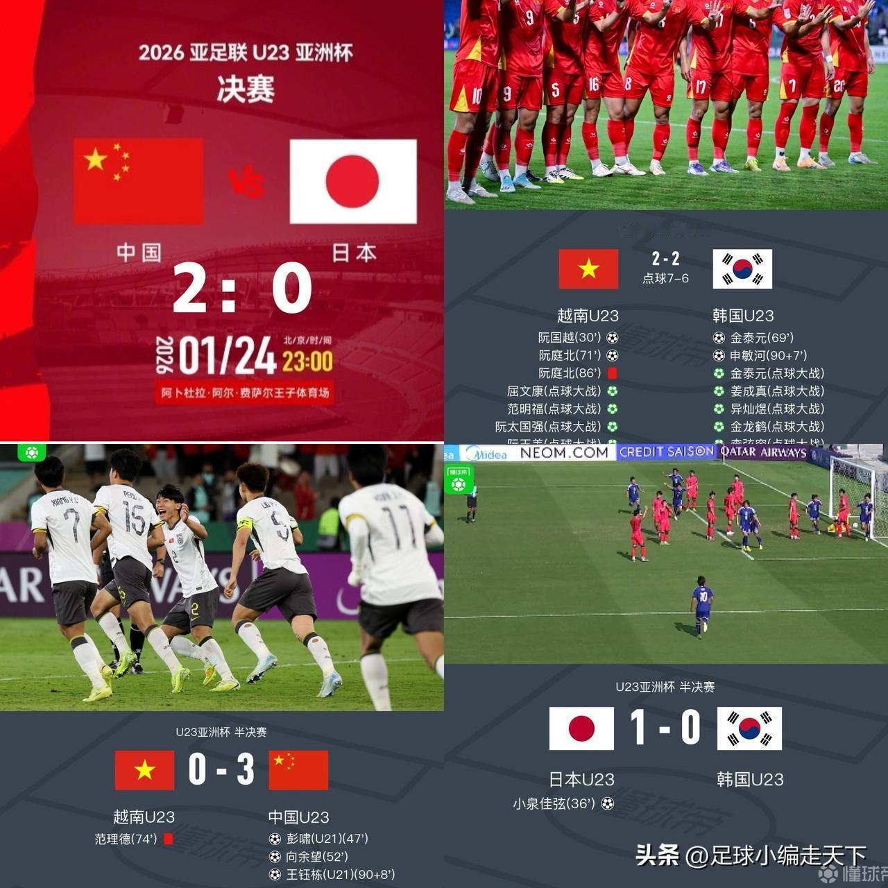 从比分论来看，今晚中国应该2比0赢日本！韩国2比2越南。日本1比0韩国，中国3比