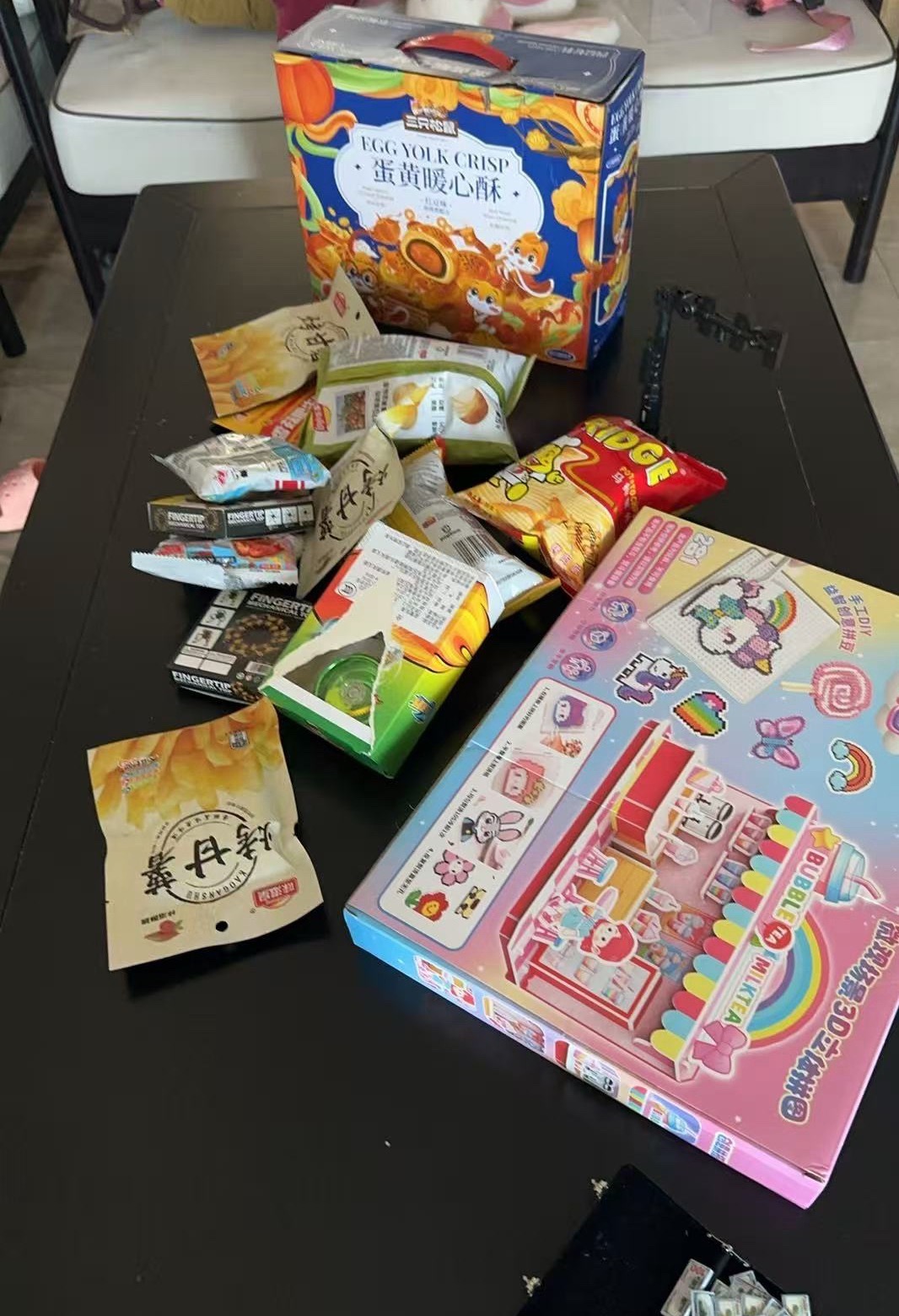 希希午托班博饼，博了状元，外加两个对堂都是希希博到的。这手气真好啊。我在厦门博饼