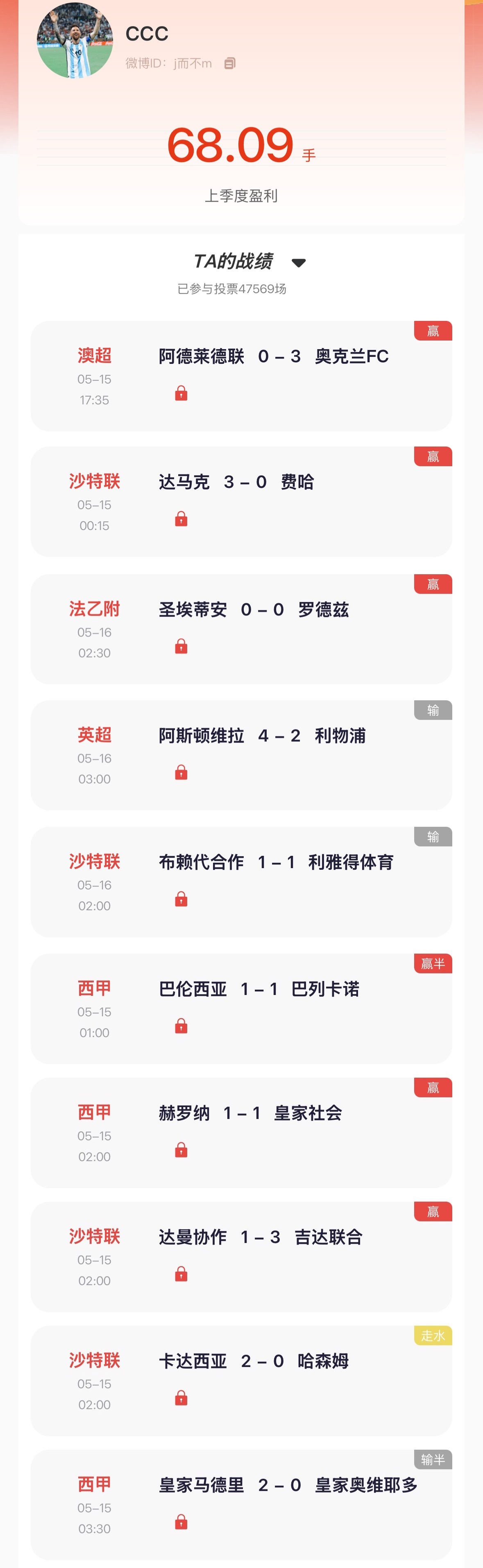“猜球”去年季冠 昨日竞彩5中3，近期命中率竞彩稳定超7成！连红榜首 昨日001
