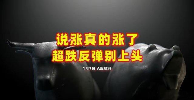 太神奇了！说涨真的涨了a股放量大涨但别上头这只是超跌反抽昨天就明确强调技术上有超