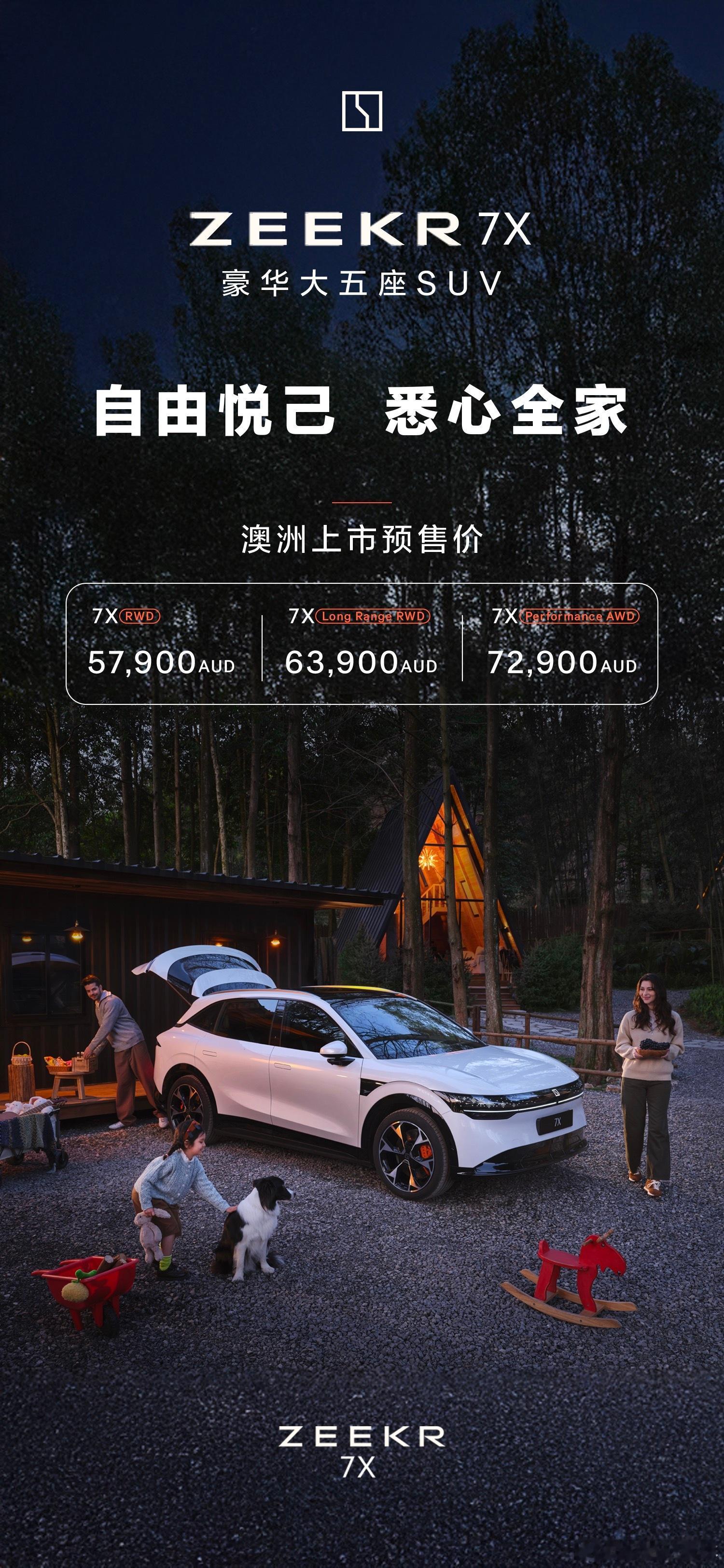 极氪7X澳洲上市，全球销售的极氪！  ​​​
