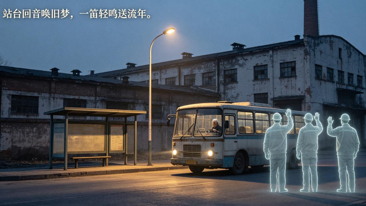江湖怪谈•荒诞志202站台回音之错过的班车
【内容】公交司机老李总说，末班车经过