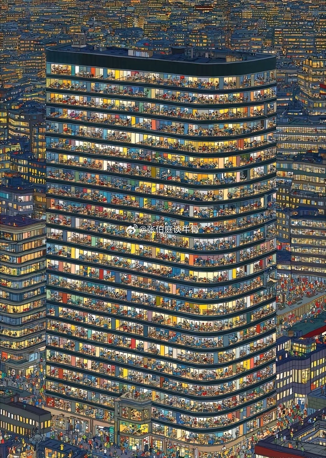 现代版清明上河图。 
