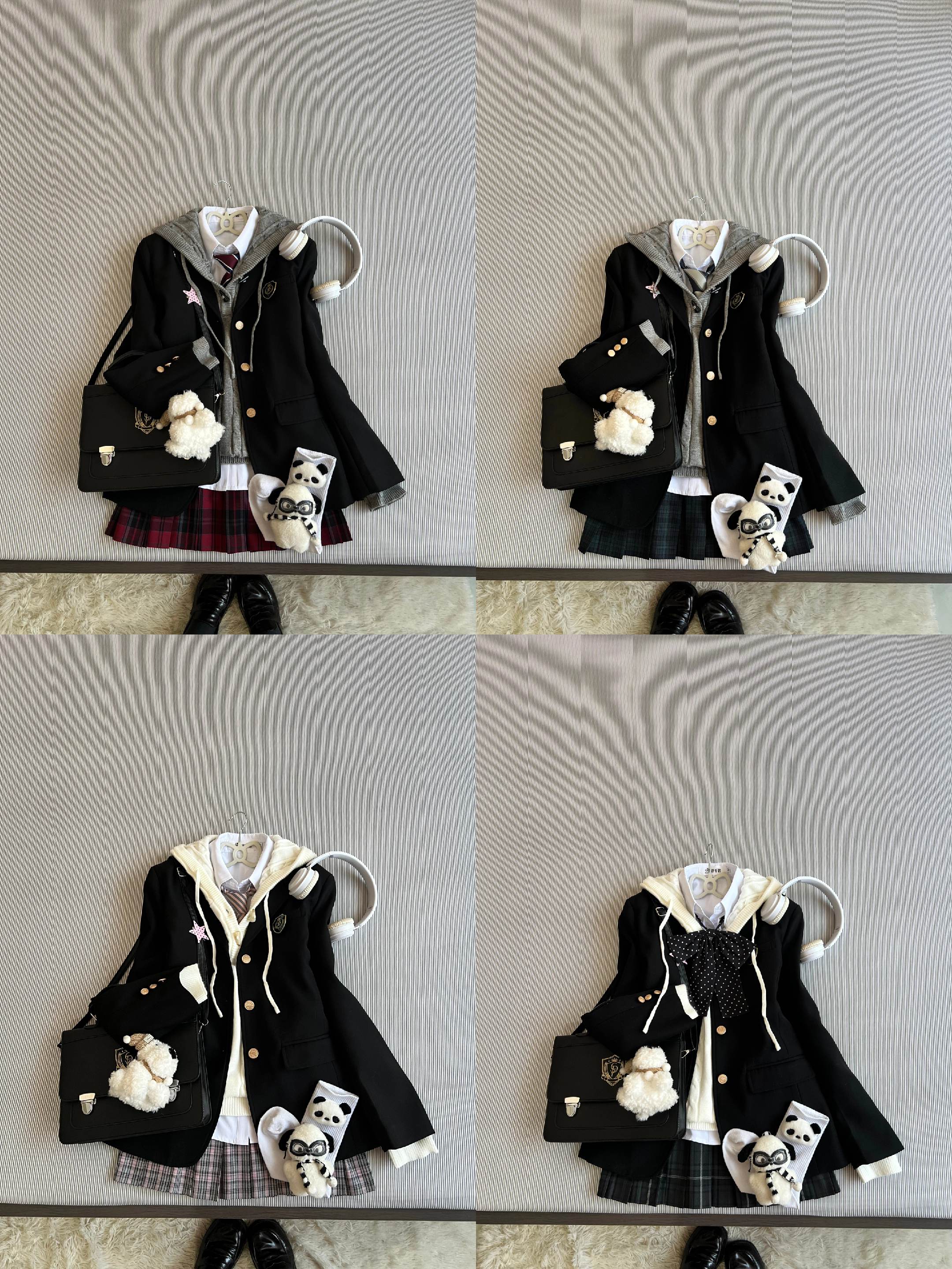 毛衣叠西服也不错