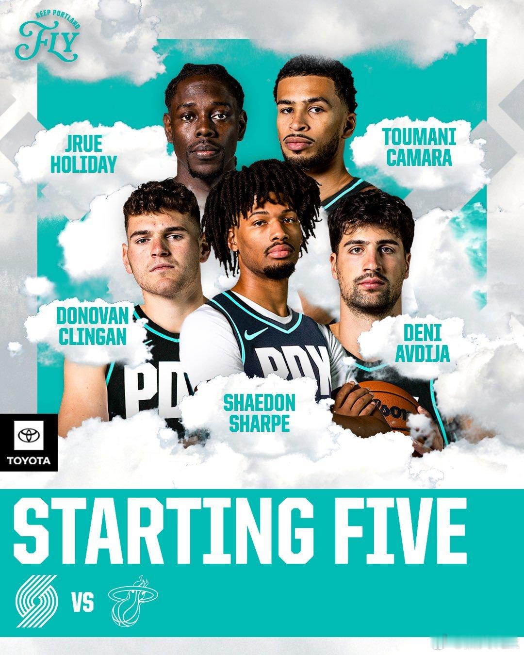 热火和开拓者首发五虎，今天有机会看到杨瀚森上场吗nba常规赛热火vs开拓者