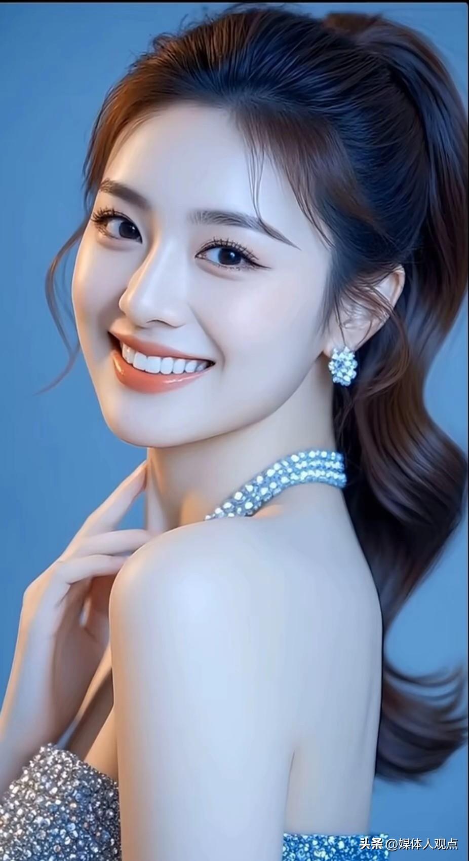 头条发美图的网友说是真人，我觉得是AI合成，大家说说！