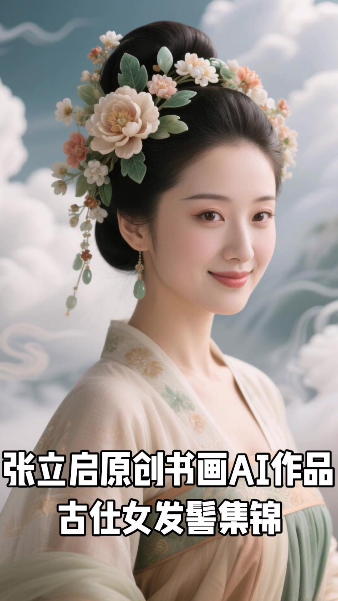 古仕女发髻服饰有多美？👘AI复原的古仕女发髻服饰也太惊艳了！每一套造型都有独特