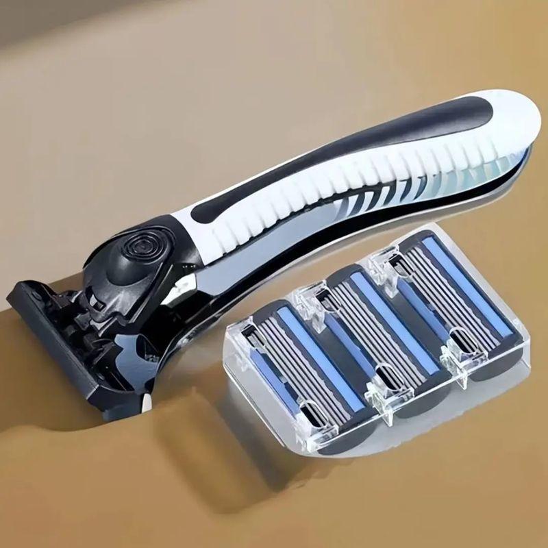 【新店开业】新款进口6层刀片剃须刀手动老式剃须刀男士6层刀胡子
【新店开业】新款