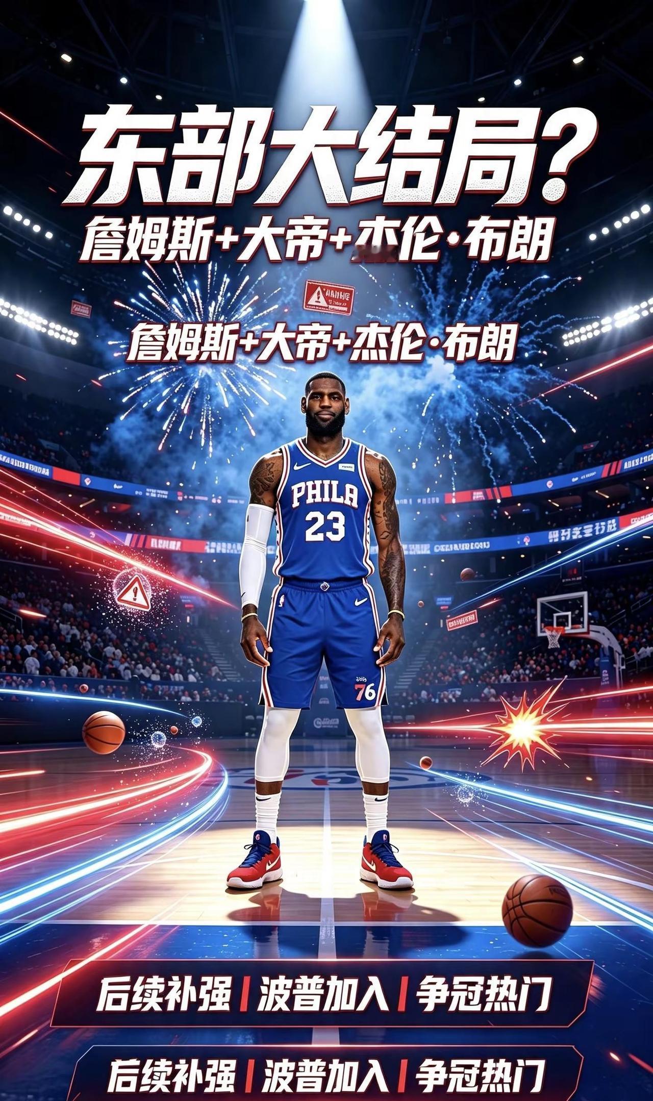 【詹姆斯加盟76人·后续篇】詹姆斯入驻费城后续！补强持续落地，阵容拼图补齐！詹姆