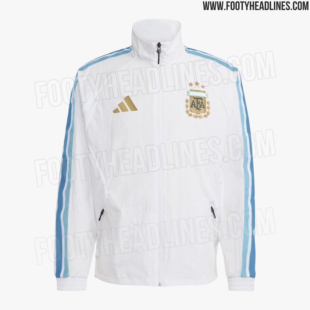 FH｜阿迪达斯为阿根廷国家队在2026年世界杯奏国歌时设计的官方夹克🇦🇷梅西