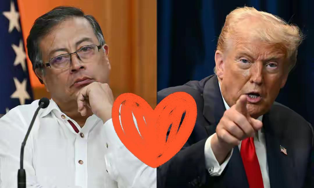 哥伦比亚总统佩特罗在社交媒体上发文，要求美国总统特朗普停止对他的诽谤！

当地时