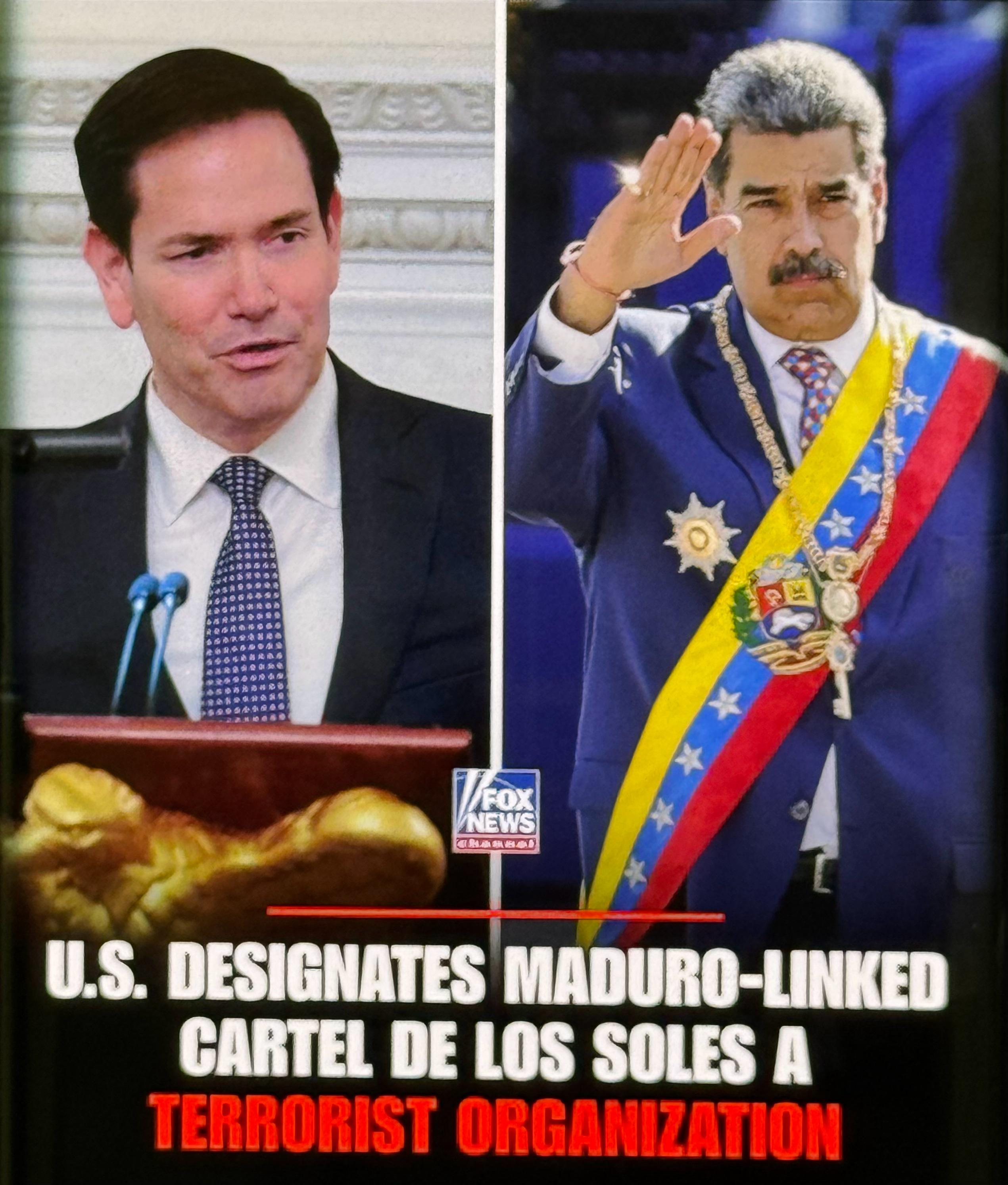 突发！恐怖组织认定：美国国务卿马尔科·鲁比奥宣布，据称由尼古拉斯·马杜罗和政府高