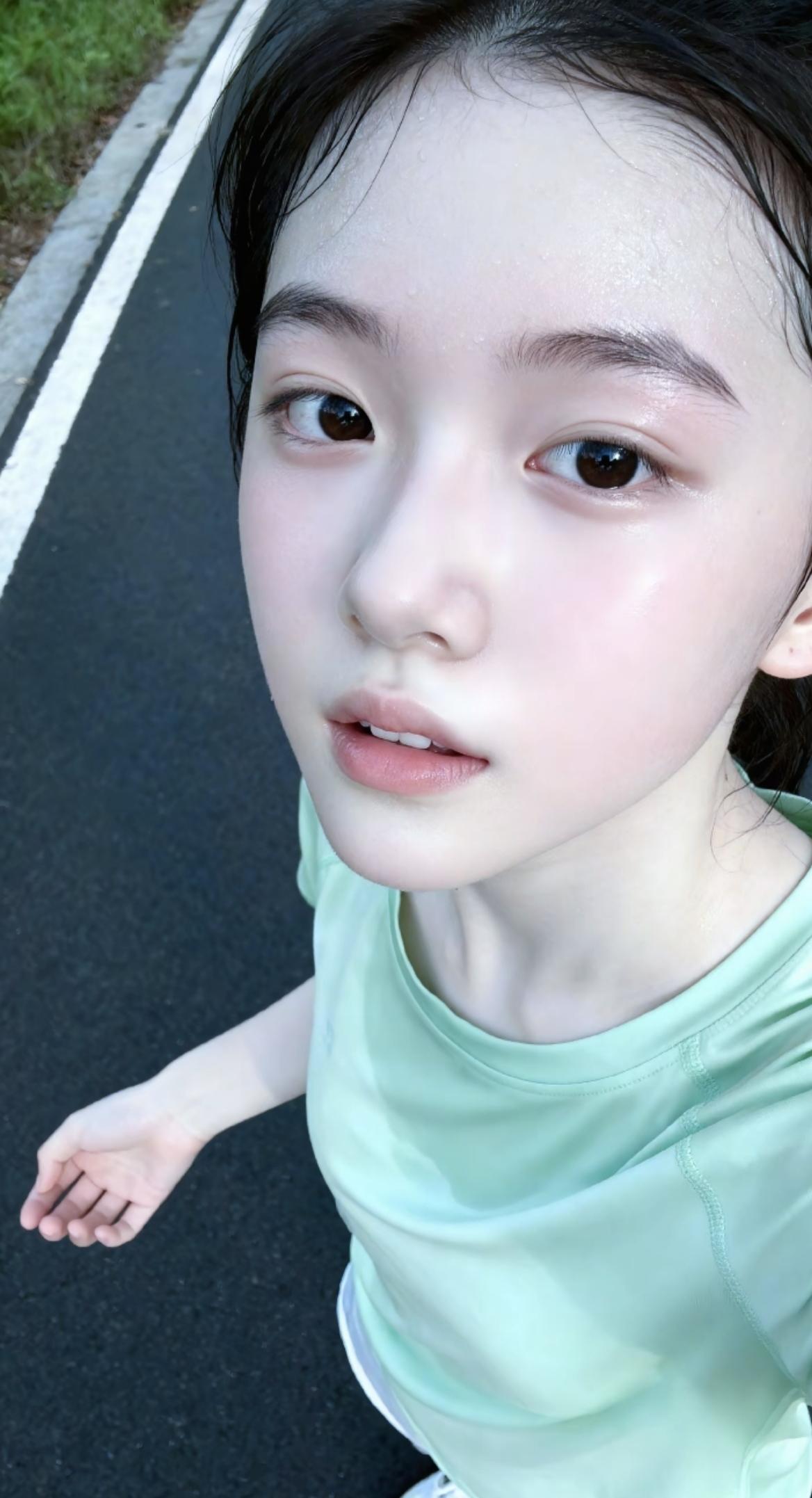 运动少女清纯甜美的样子漂亮吗 纯天然美女长啥样子