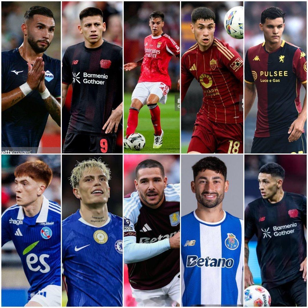 阿根廷队10月大名单  斯卡洛尼名单中缺少的10名球员：—卡斯特利亚诺斯—埃切维