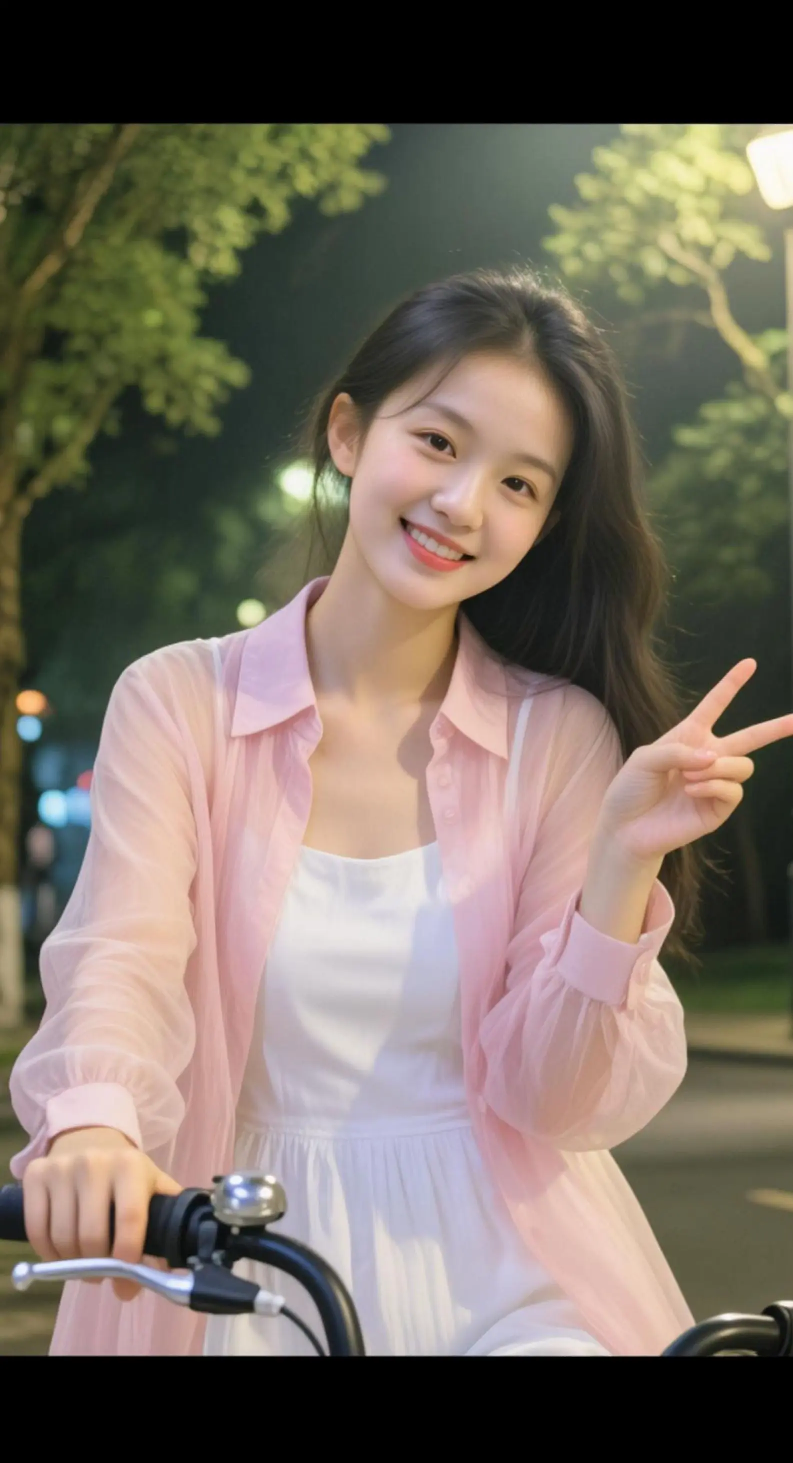 AI晚街浅笑照 ai创作