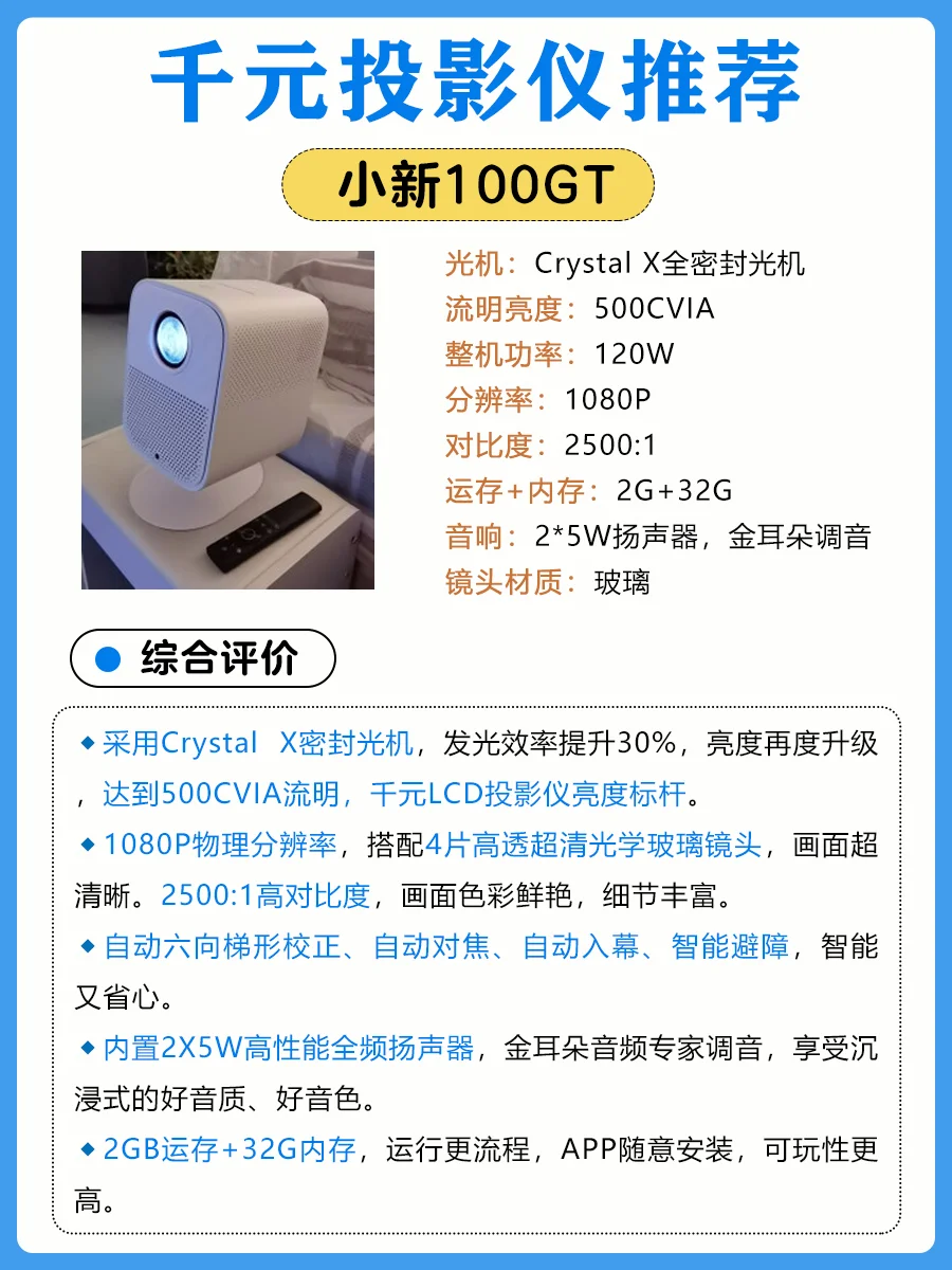 千元投影仪怎么选❓记住8点买对不买贵❗️