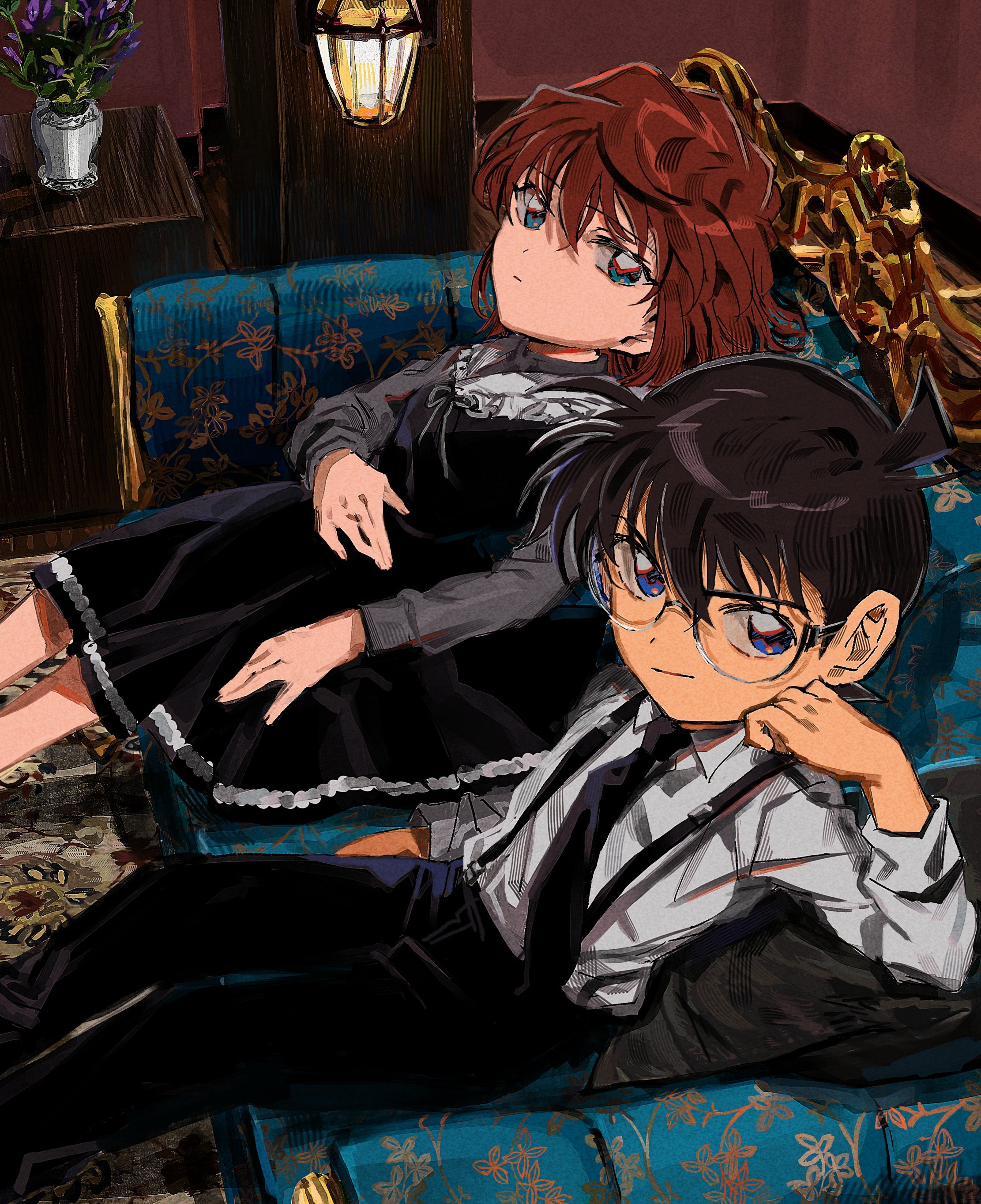 名侦探柯南  漫视界企划 柯哀，老师画风绝绝子 