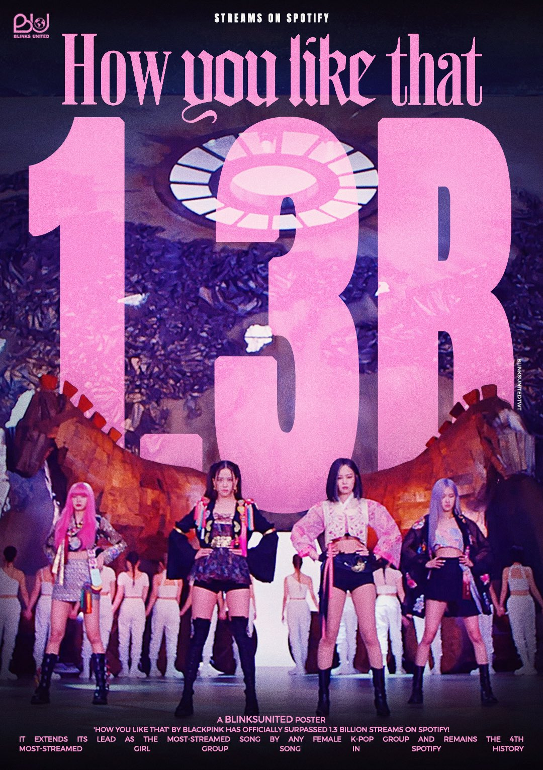 BLACKPINK『How You Like That』Spotify流媒突破1