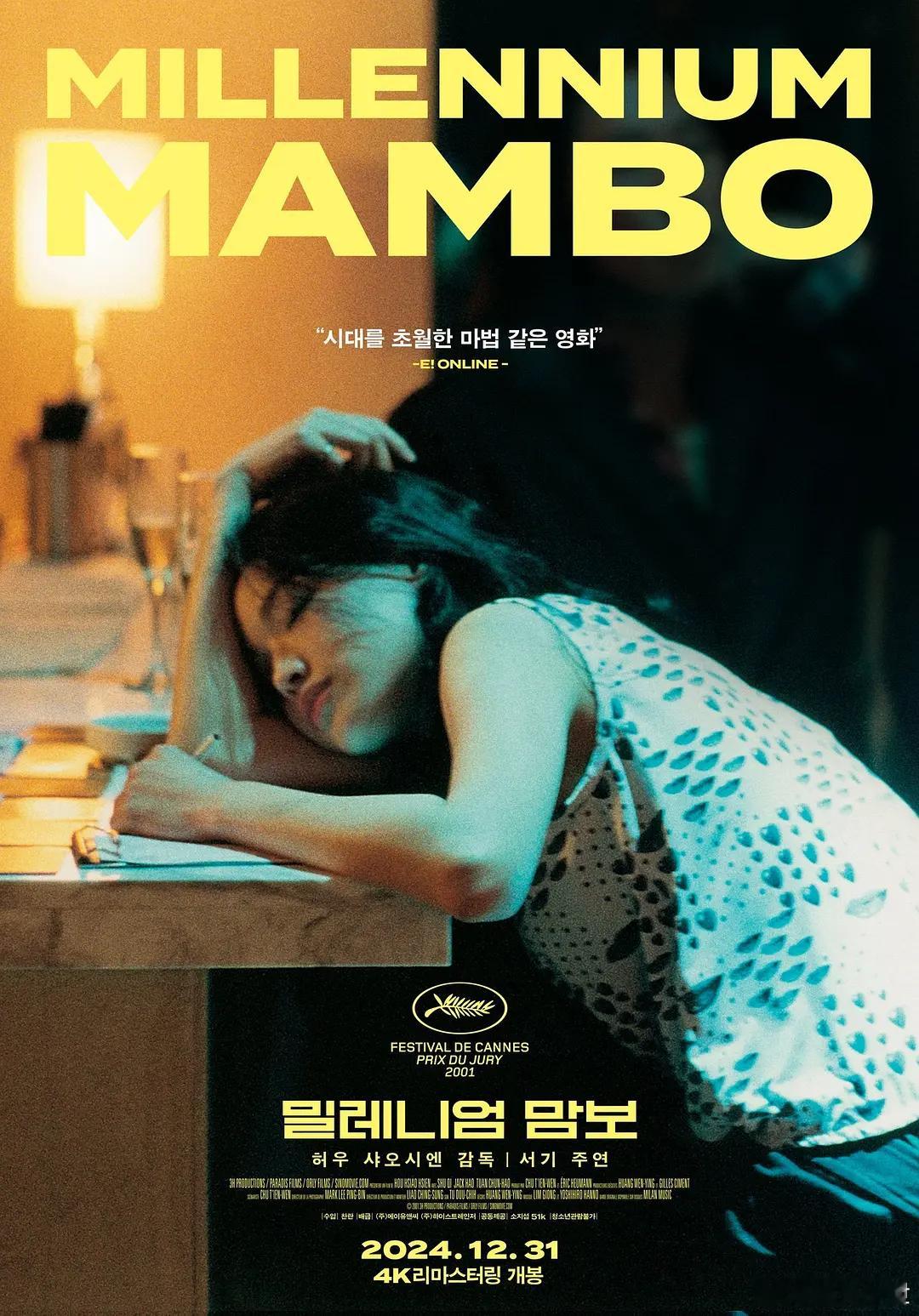 24年前的今天，《千禧曼波》在台湾上映。 