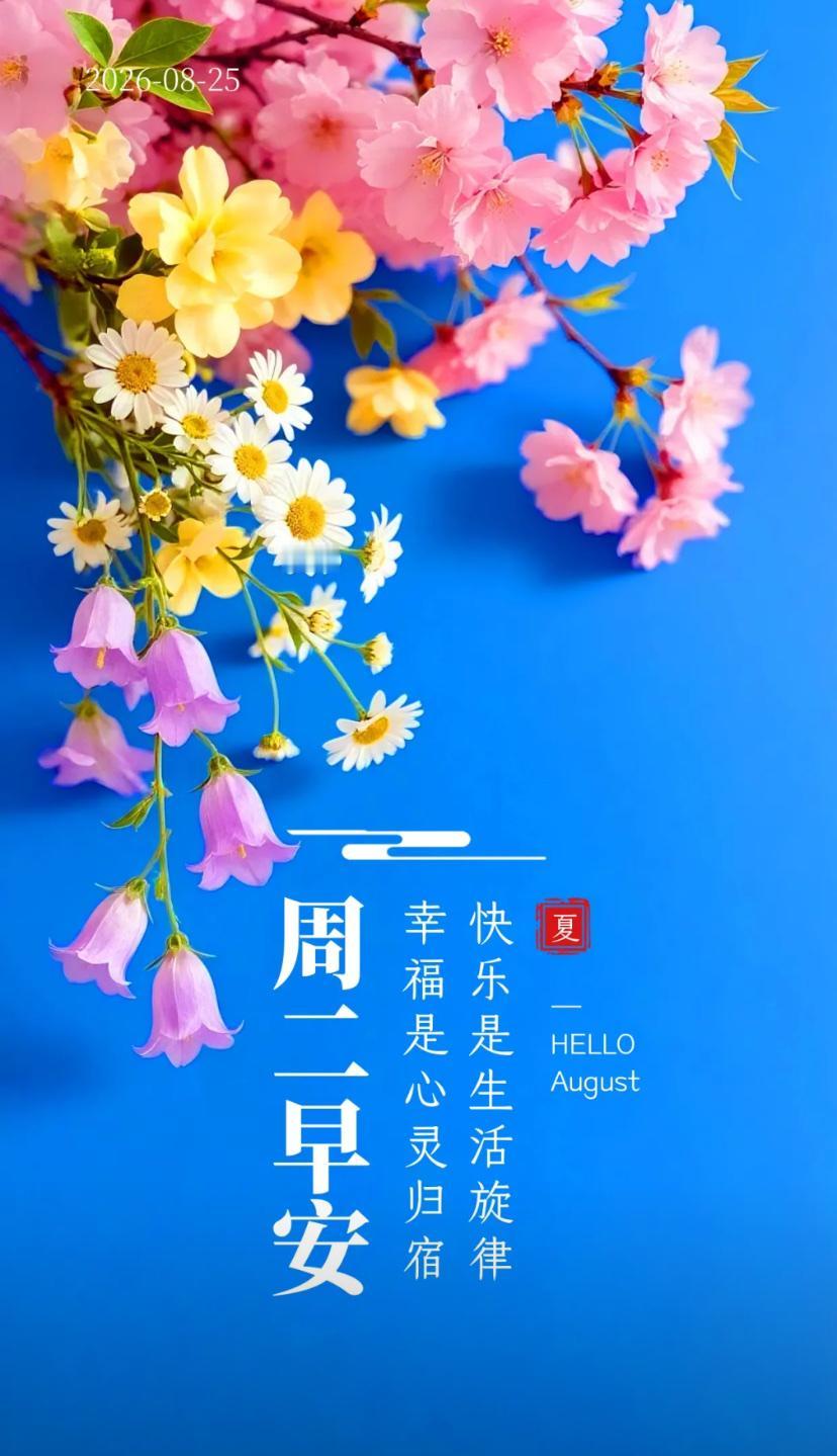 秋晨寄语，朝夕之间尽是温柔相伴，人间处处藏着美好风光。
2026./08.25.