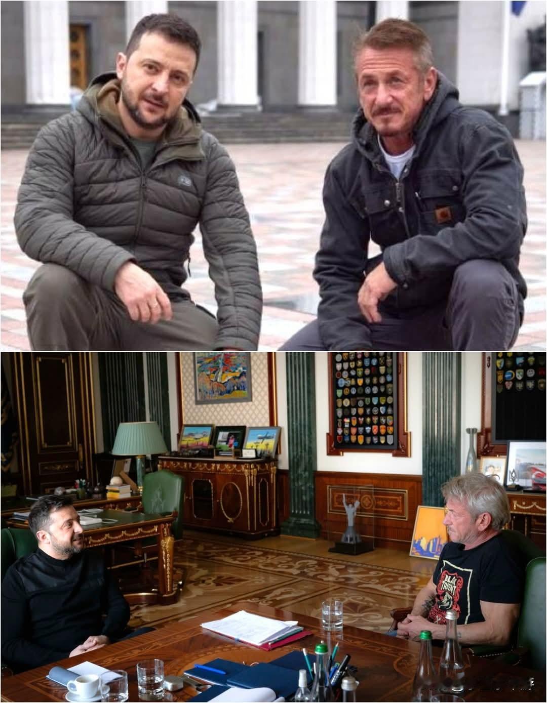 好莱坞演员西恩潘获本届奥斯卡最佳男配，但为了拜访乌克兰总统爽约缺席！泽连斯基道谢