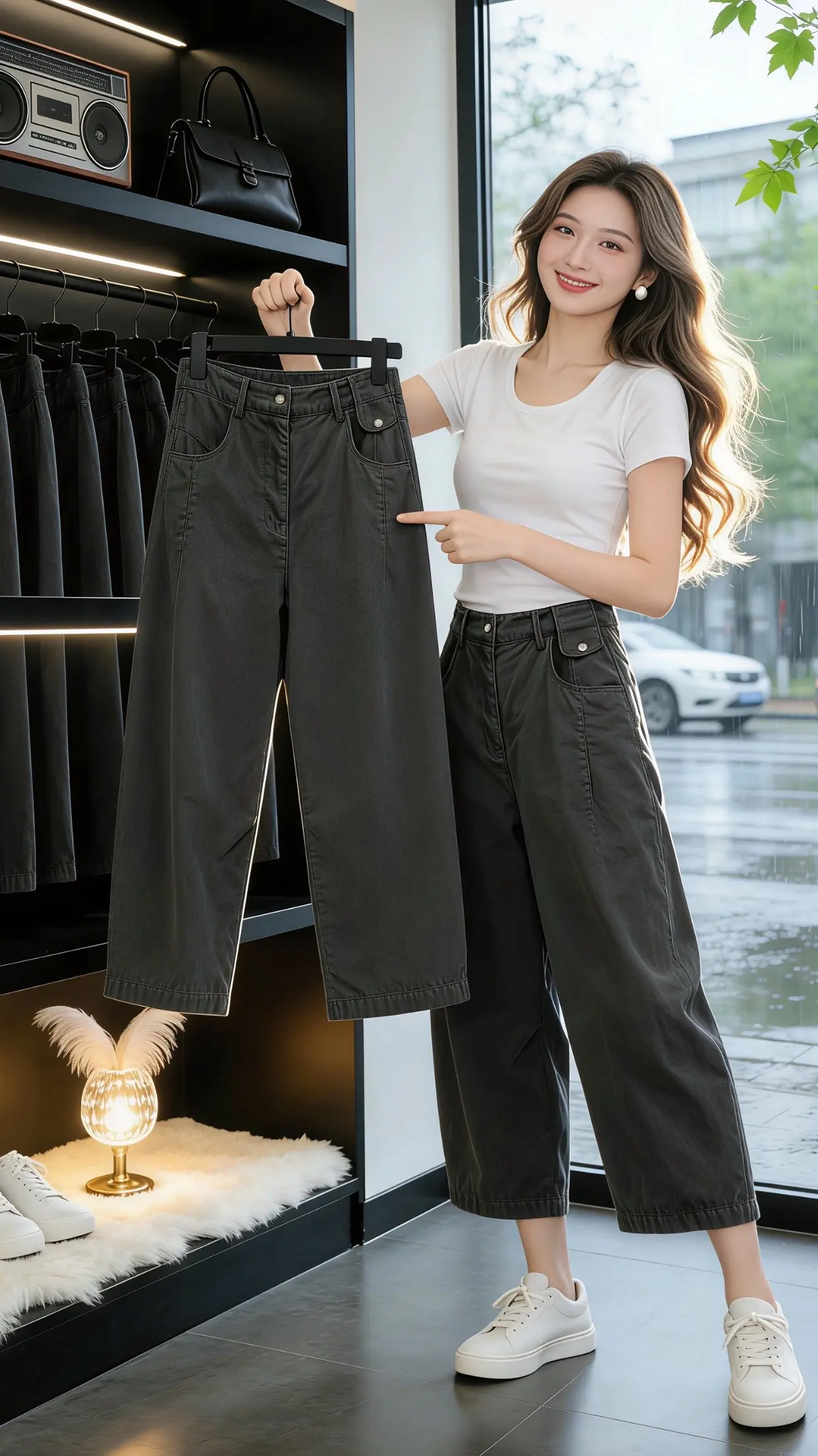 这才是女生们想找的裤子吧 一条牛仔裤搞定一周穿搭 百搭神裤人手一条 怎...