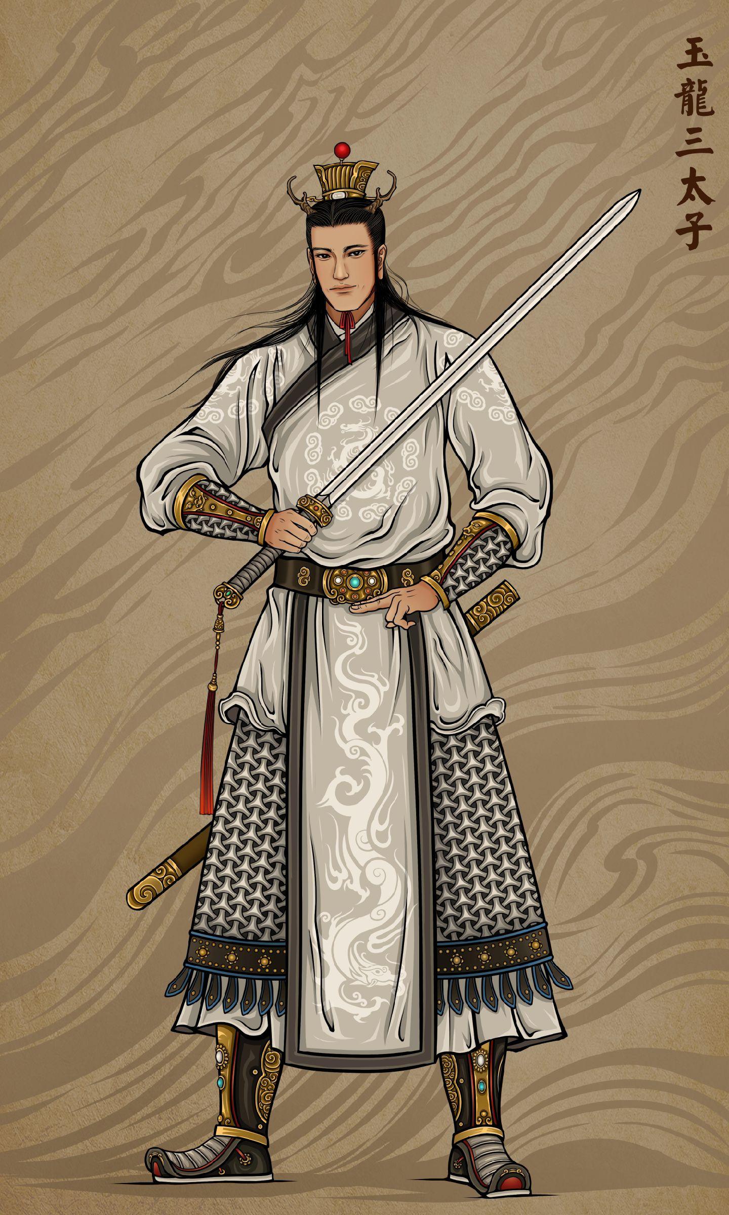 八部天龙西游手绘龙太子