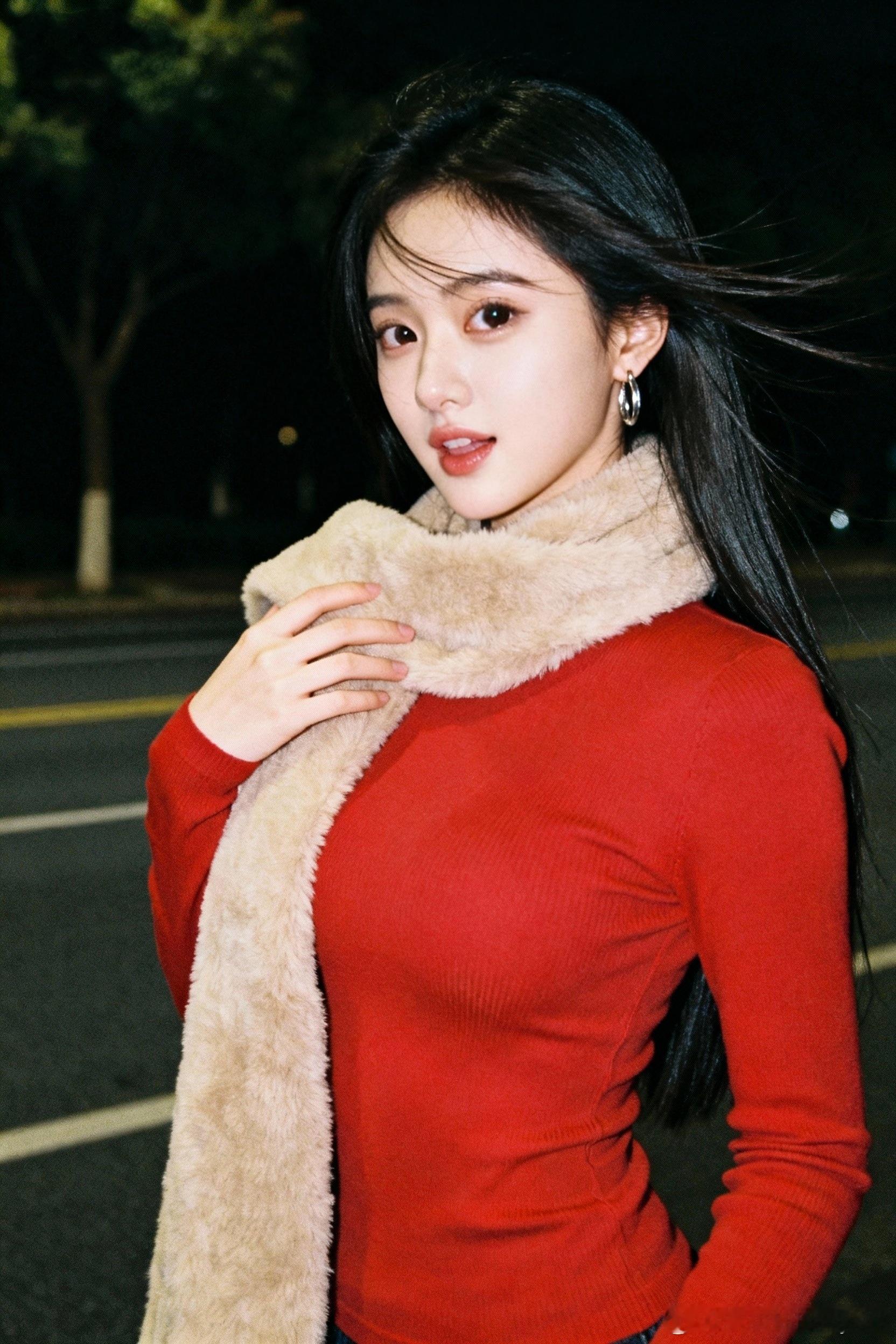 距离元旦不远了，买一套红色那天穿！废话少说，就问你好不好看！聂小仙行摄漫记