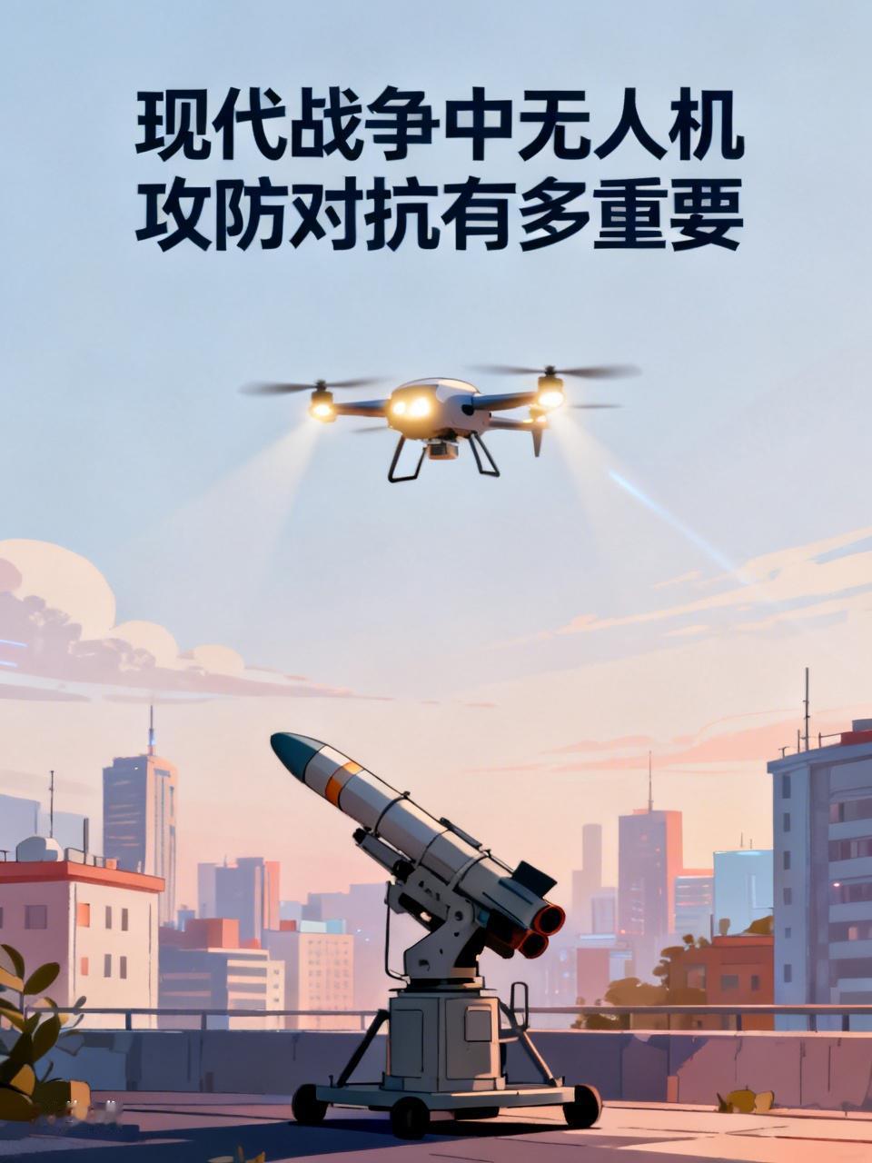 现代战争中，无人机攻防对抗相当重要。无人机已从辅助装备变为核心主战力量，改变了战