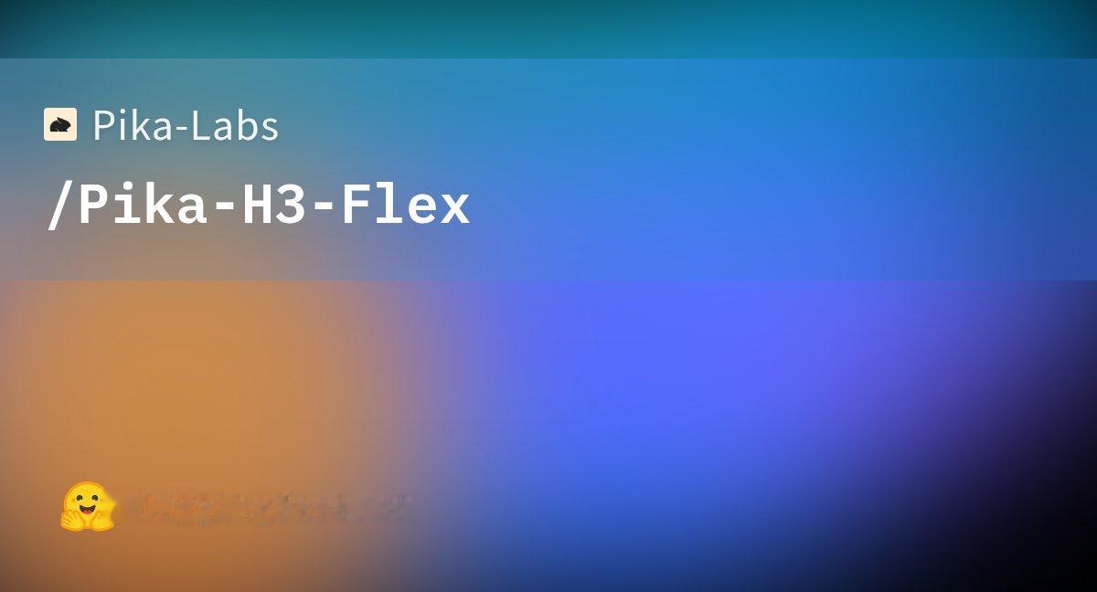 Pika发布开源权重视频模型H3 Flex，基于MiniMax H3后训练，将去