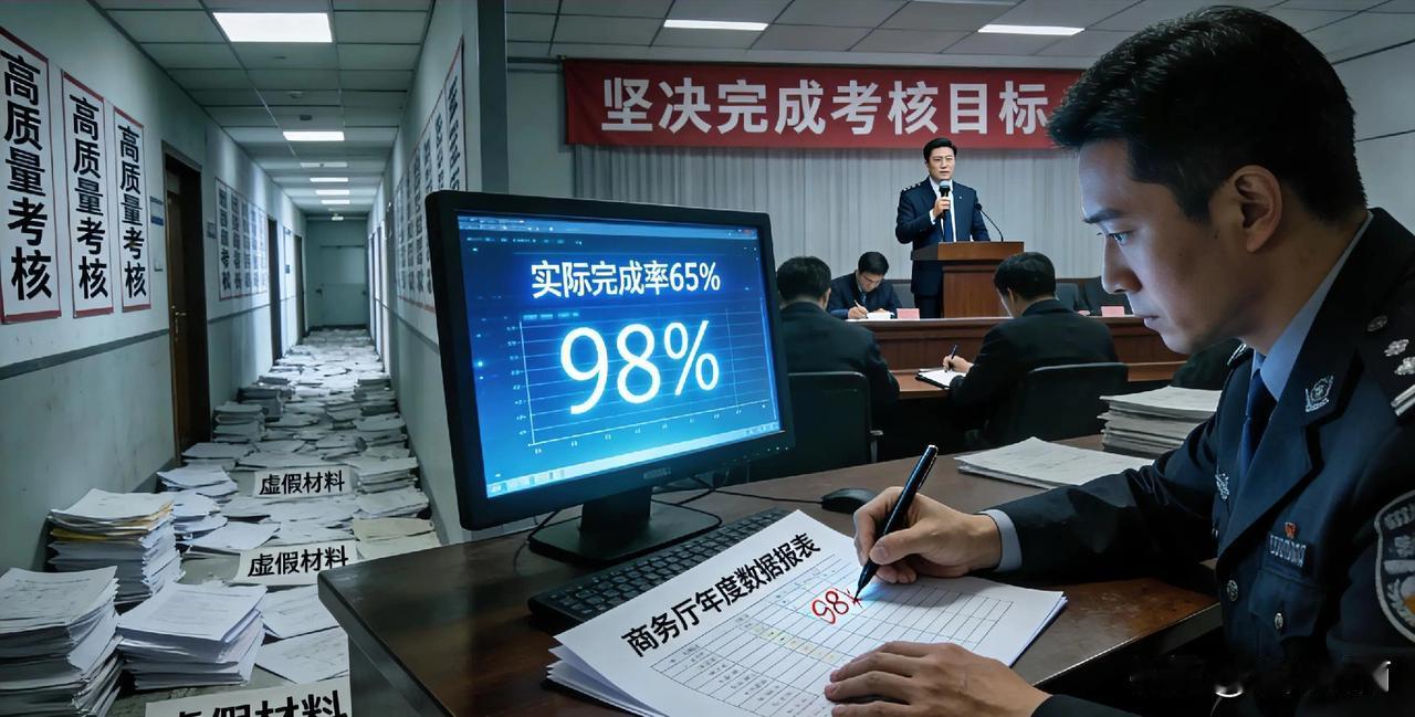 评河南商务厅形式主义闹剧：数据造假虚高考核，表态再多终被问责
 
近期，中央纪委