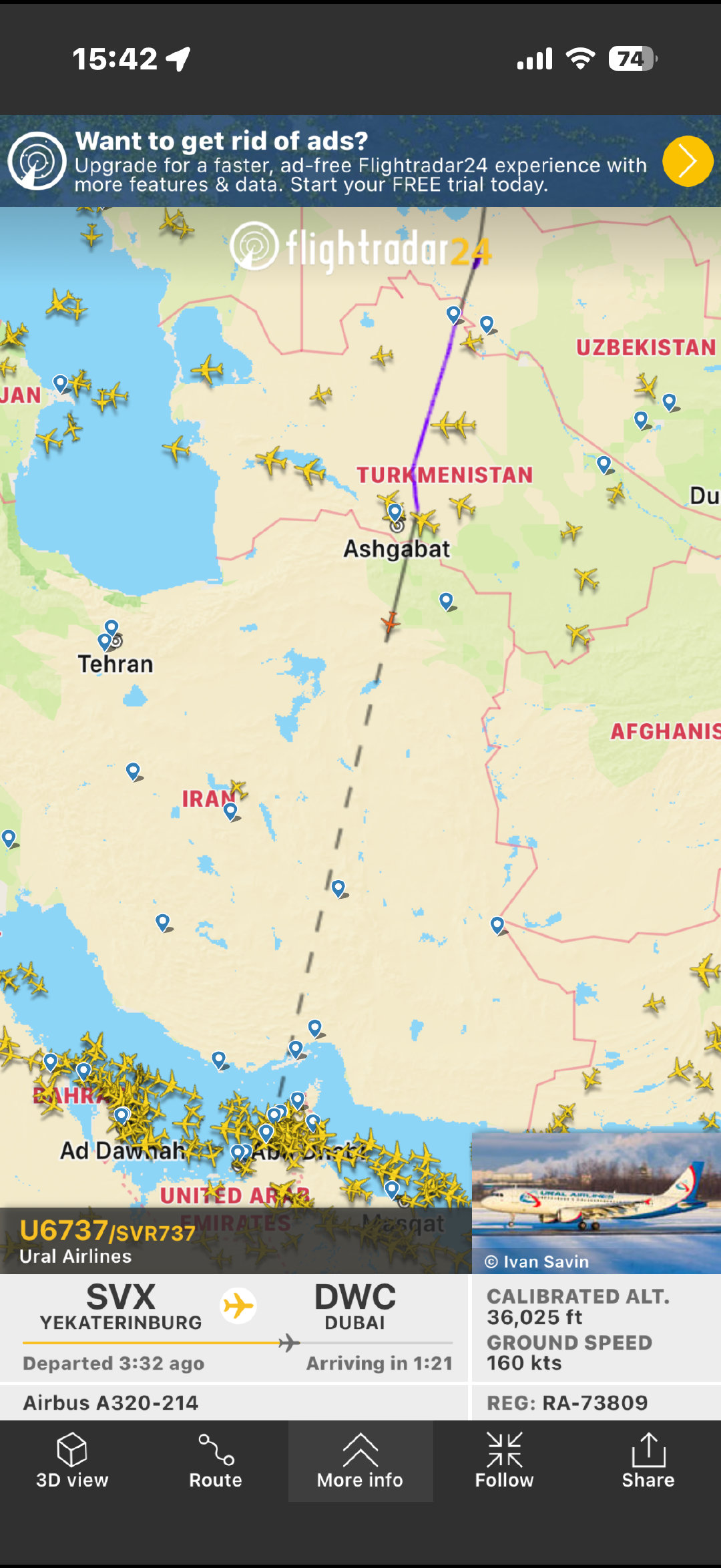 乌拉尔航空还是厉害…… 