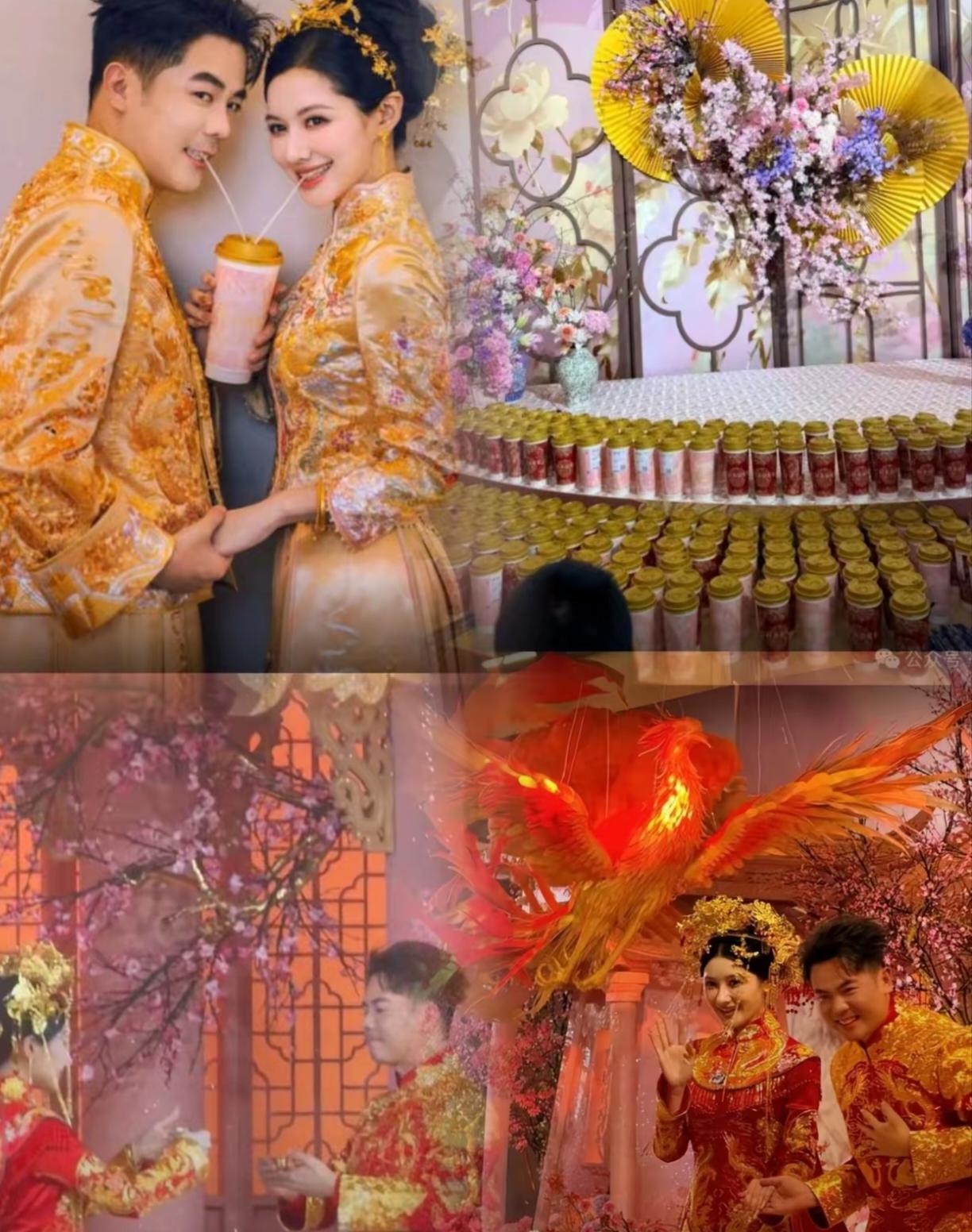 霸王茶姬老板这场婚礼，
看得人心里五味杂陈。
​一边是豪掷千金，上海那一亿的婚房