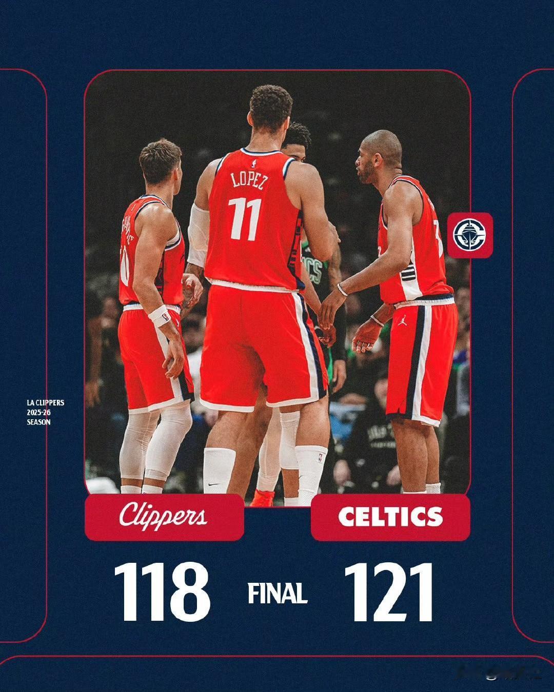 哈登末节18分未能挽回败局，快船不敌凯尔特人
今天快船在客场挑战凯尔特人，最终以