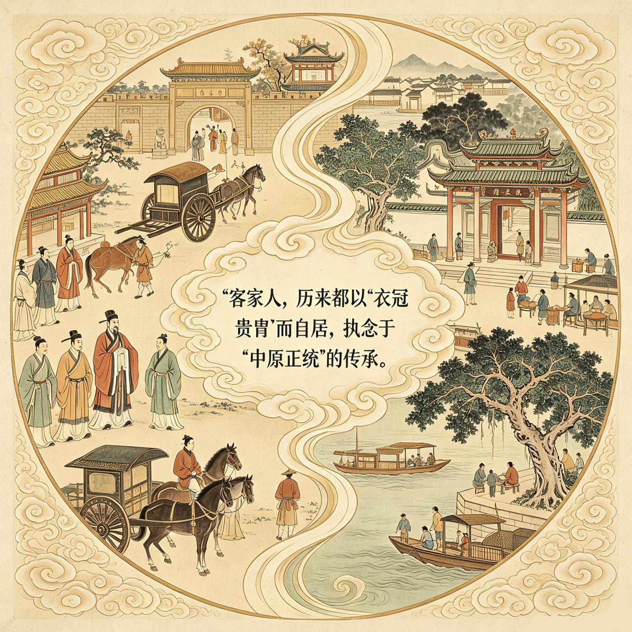 作为北方“衣冠士族”之后，客家人非常重视自身的纯正血统。
因此，在很长一段时期里